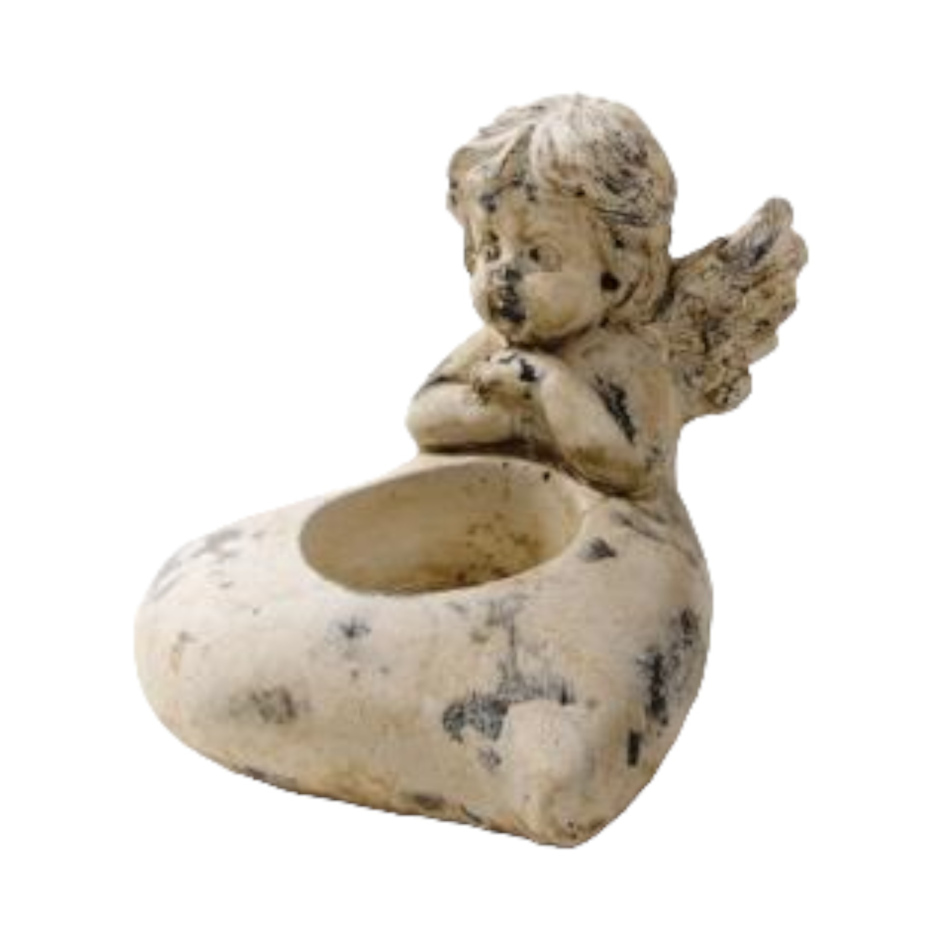 Darstellung von Herz mit Engel Hände verschränkt klein