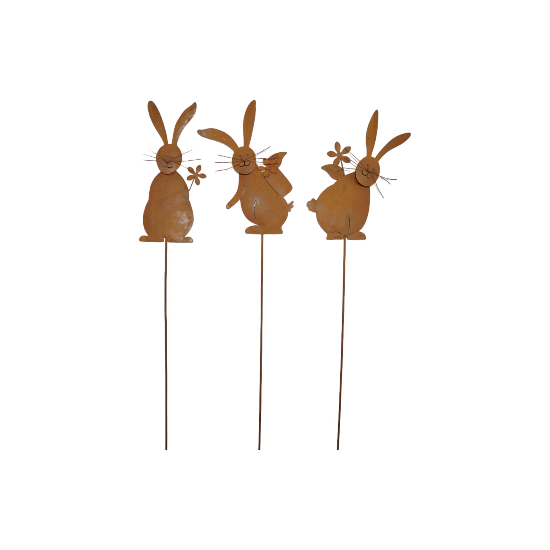 Darstellung von Hase a. Stab z. Stecken klein dreifach sortiert