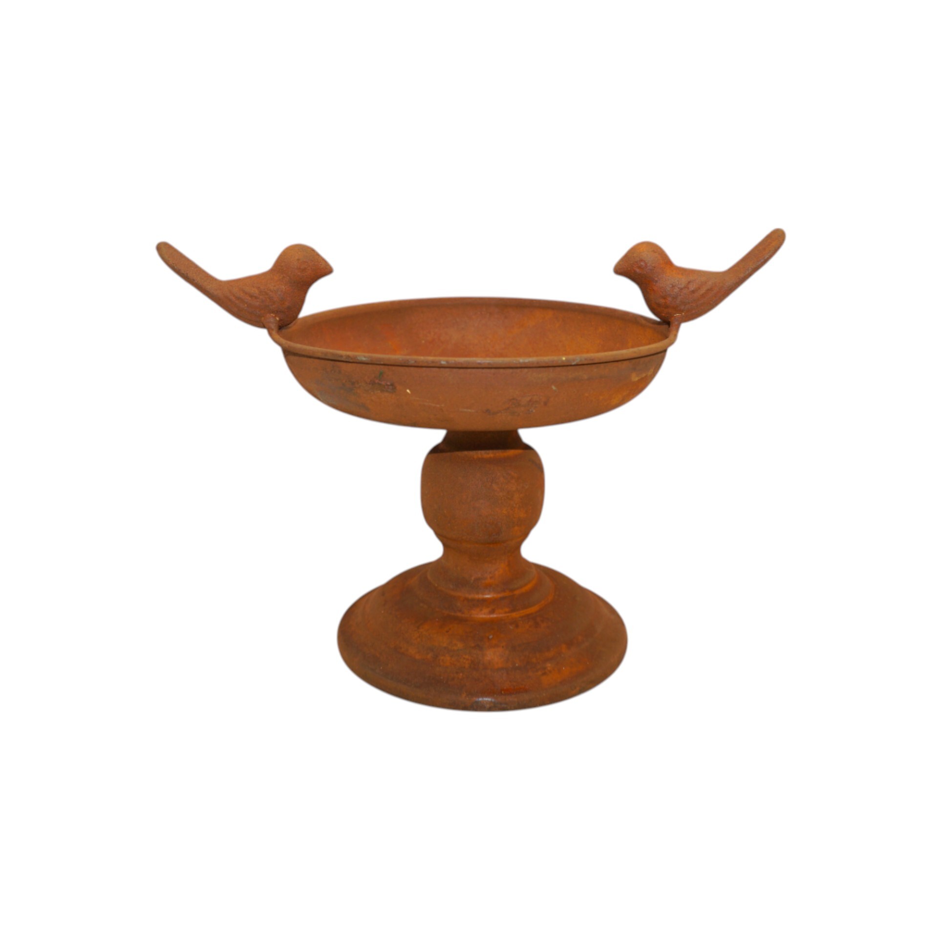 Darstellung von Vogeltränke rost klein m. 2 Vogerl