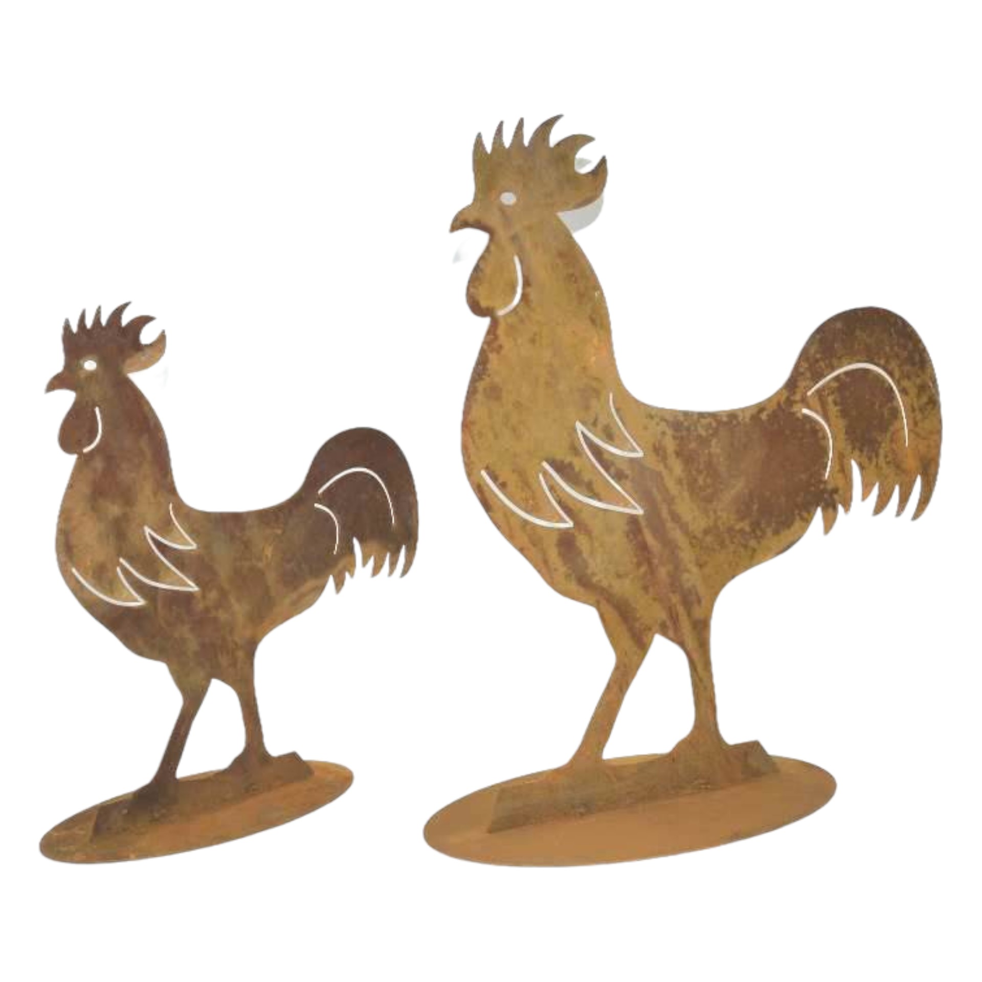 Darstellung von Hahn mittel stehend 36,5x40 cm