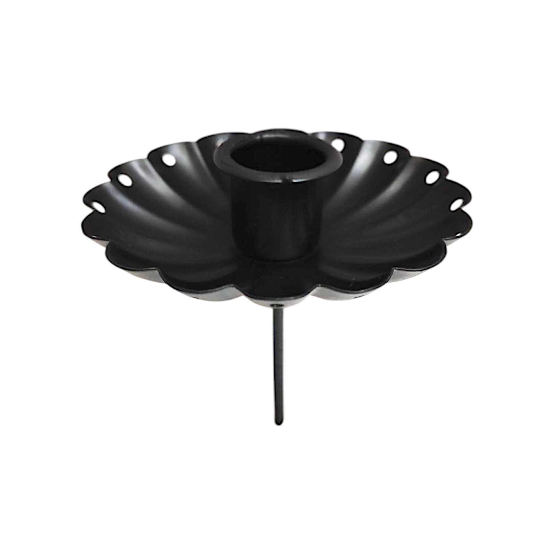 Darstellung von Kerzenh. candy schwarz  matt m. Pin