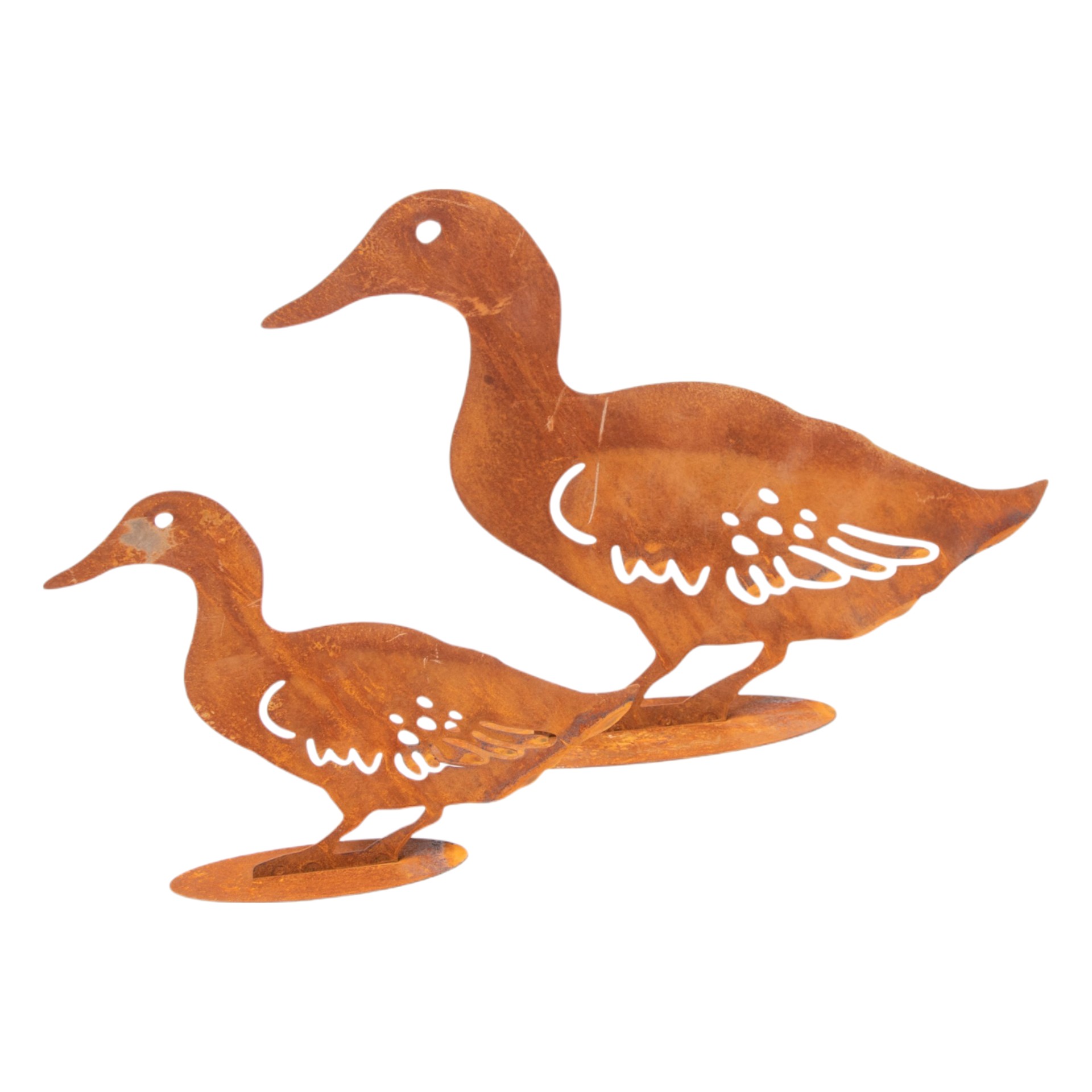 Darstellung von Ente klein auf Platte, 25x17,5 cm