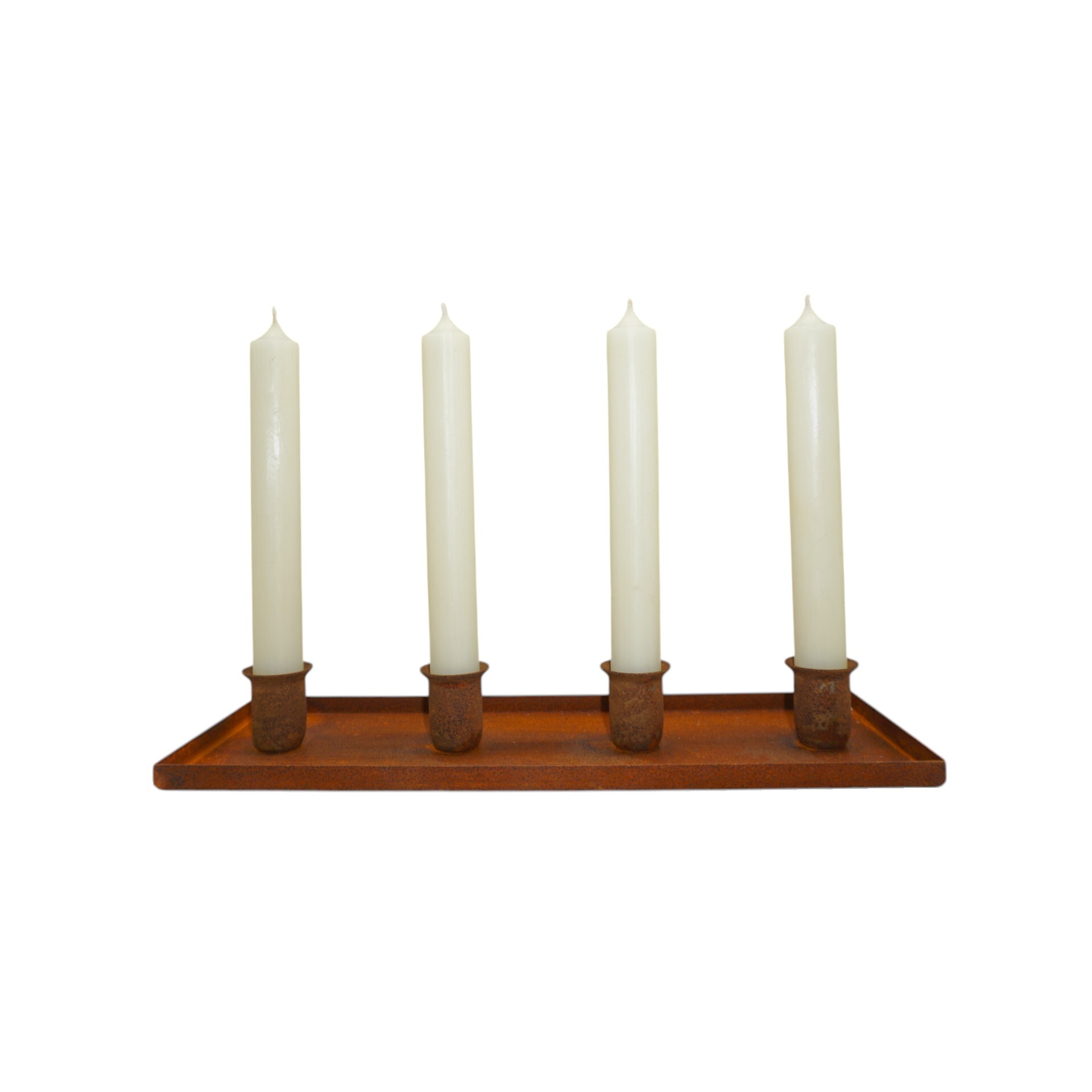 Darstellung von Kerzenteller für 4 Kerzen 4 Höhen