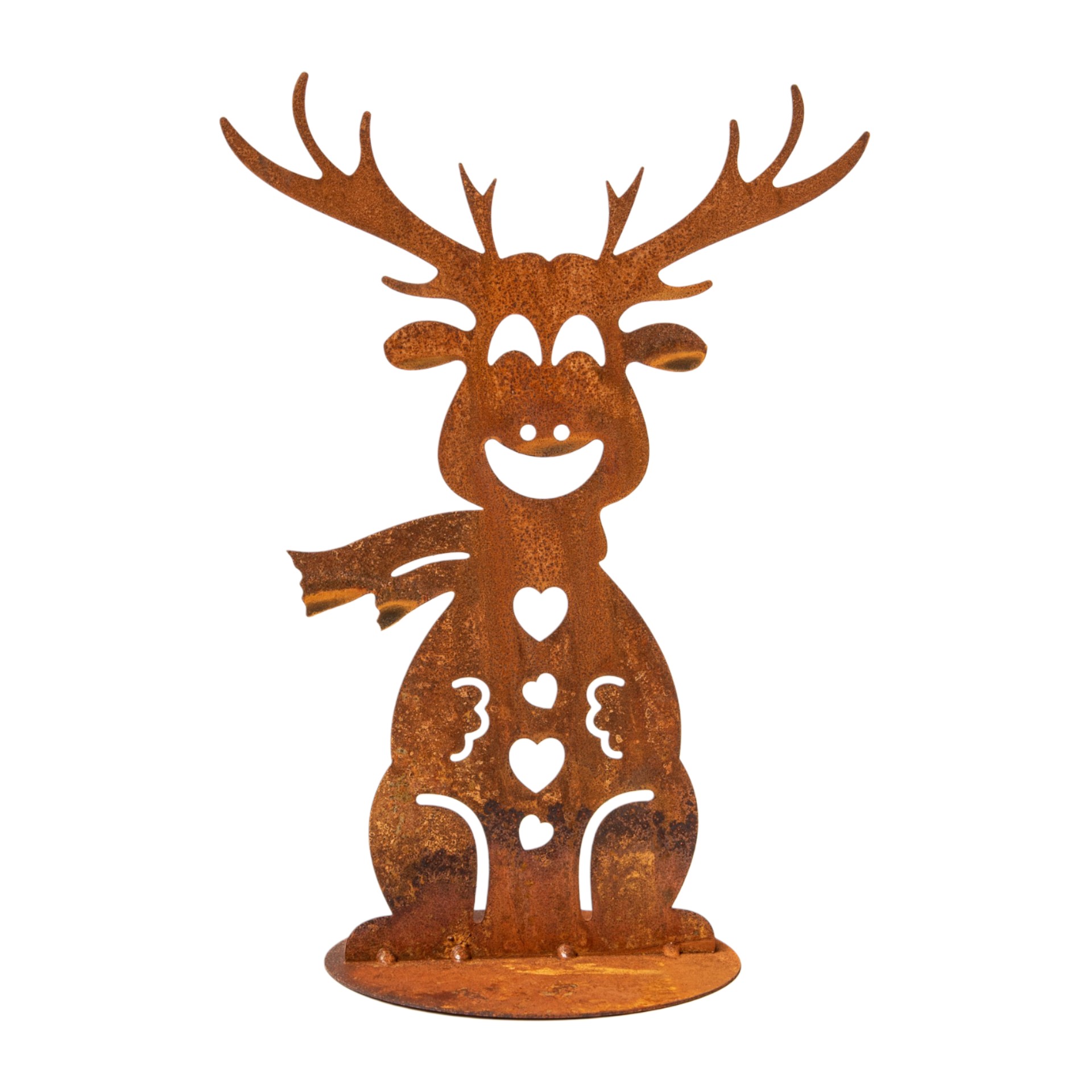 Darstellung von lustiger Elch auf Platte, 18,5x25 cm