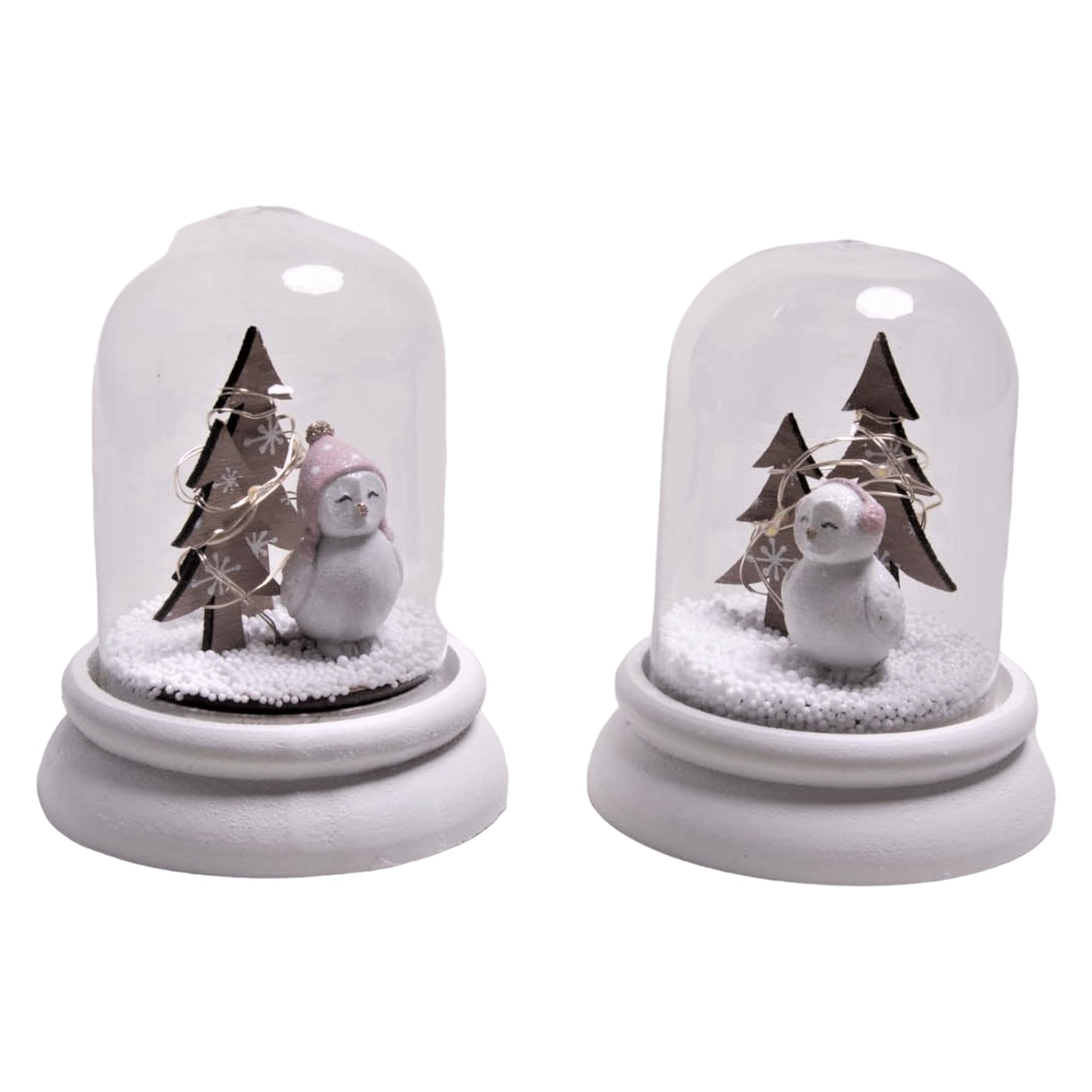 Darstellung von SUSA Schneekugel Baum/ Pinguin mit LED