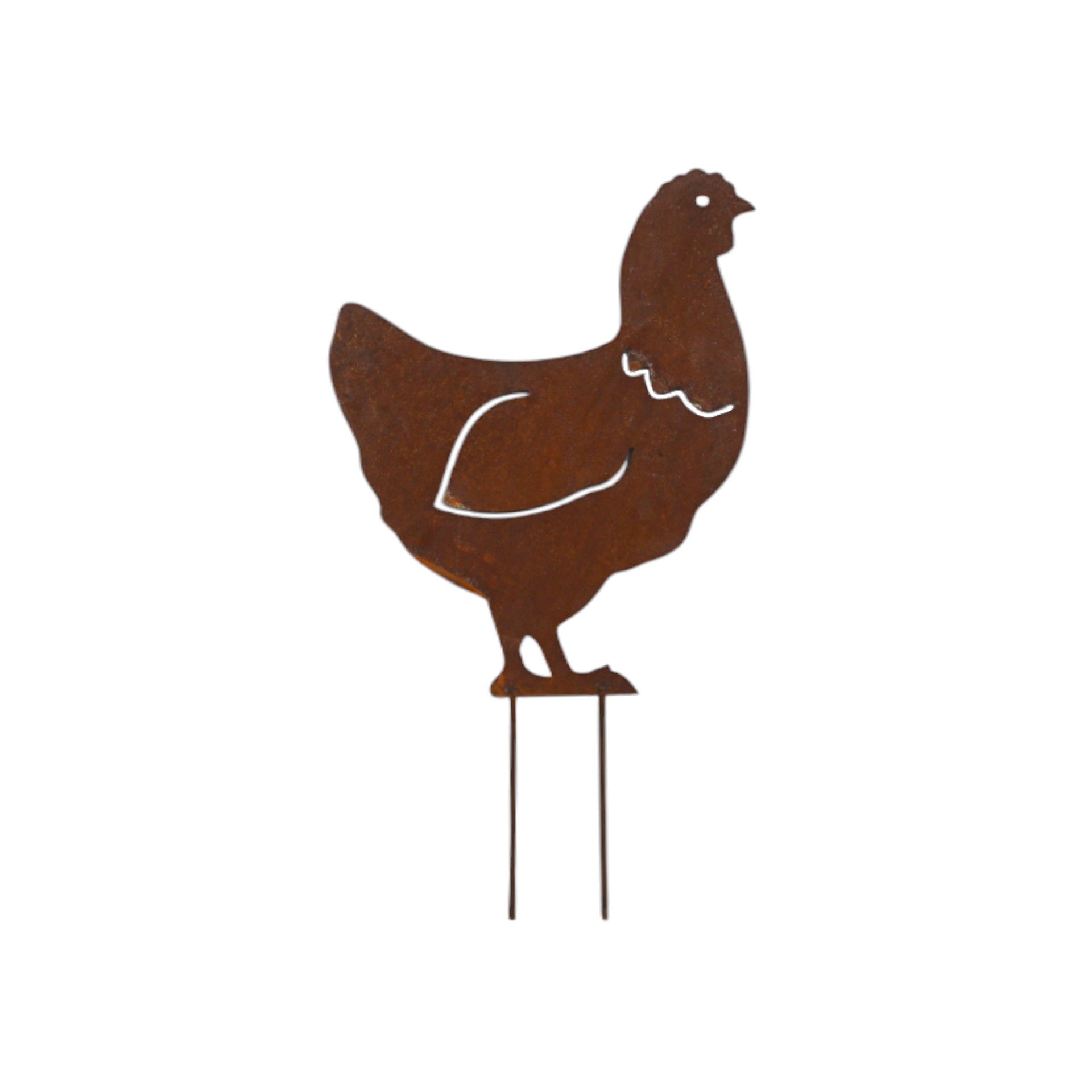 Darstellung von Henne mittel zum Stecken, 2 Stäbe