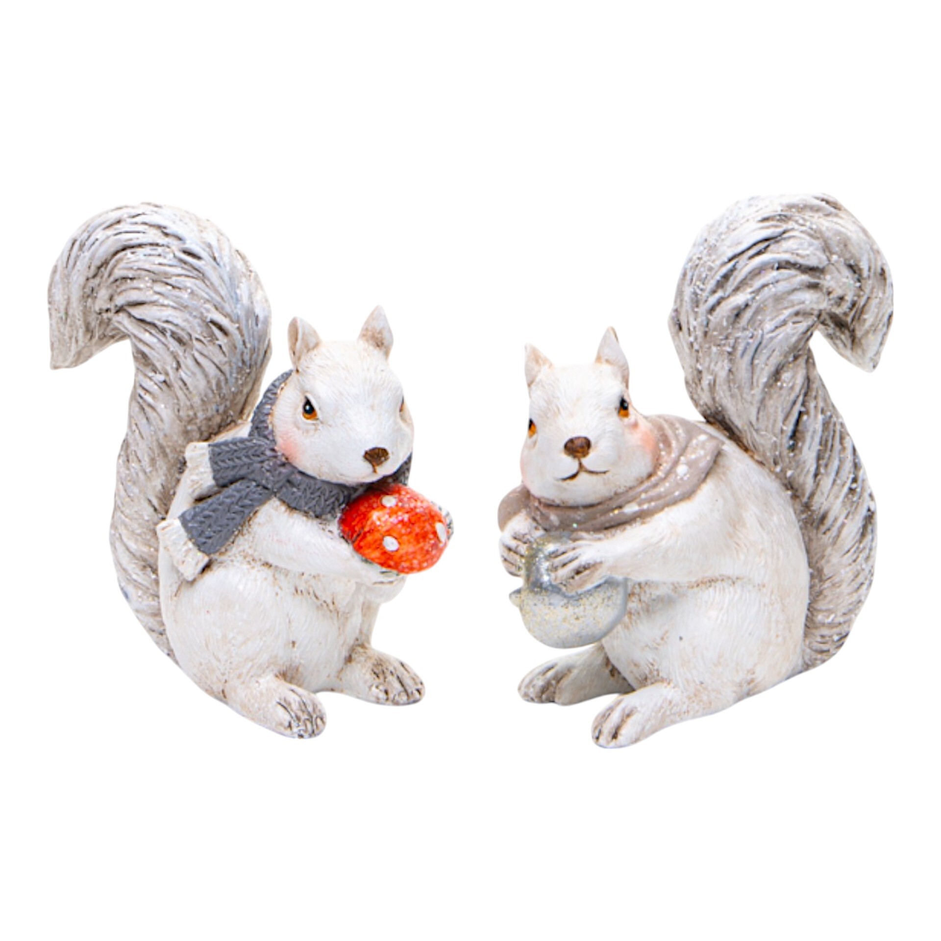 Darstellung von Eichhörnchen sortiert sitzend