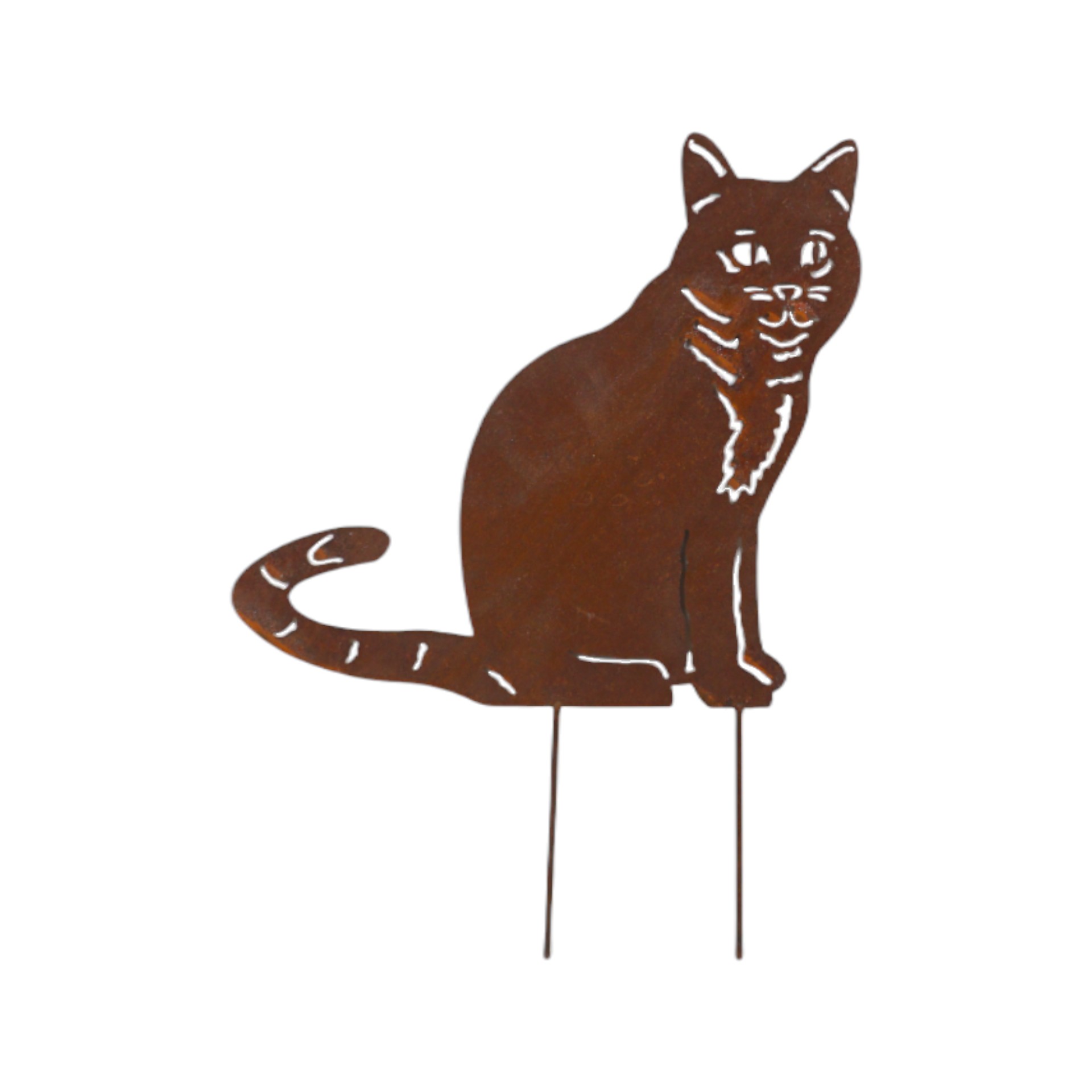 Darstellung von sitzende Katze kl. zum Stecken