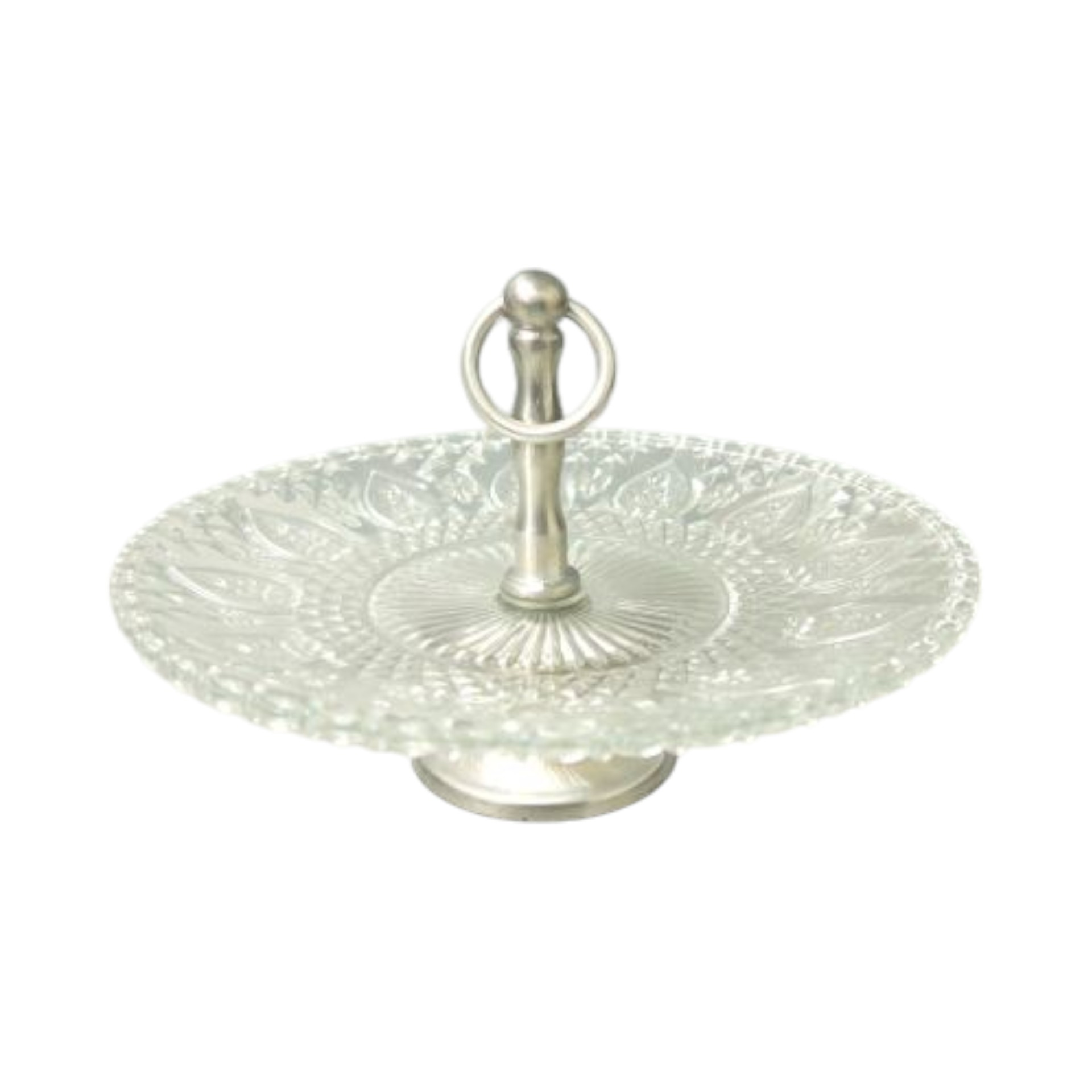 Darstellung von RP Etagere mit silbernen Metallgriff