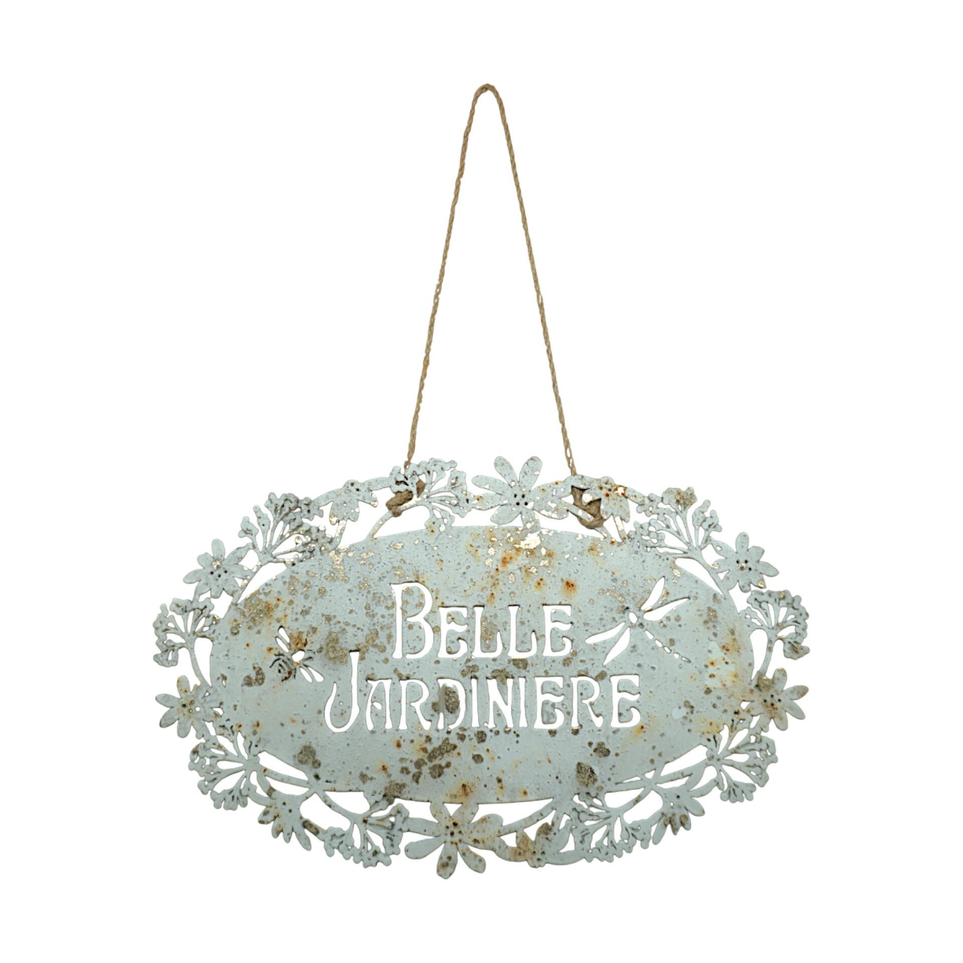 Darstellung von Schild Belle Jardiniere antikweiss lovely