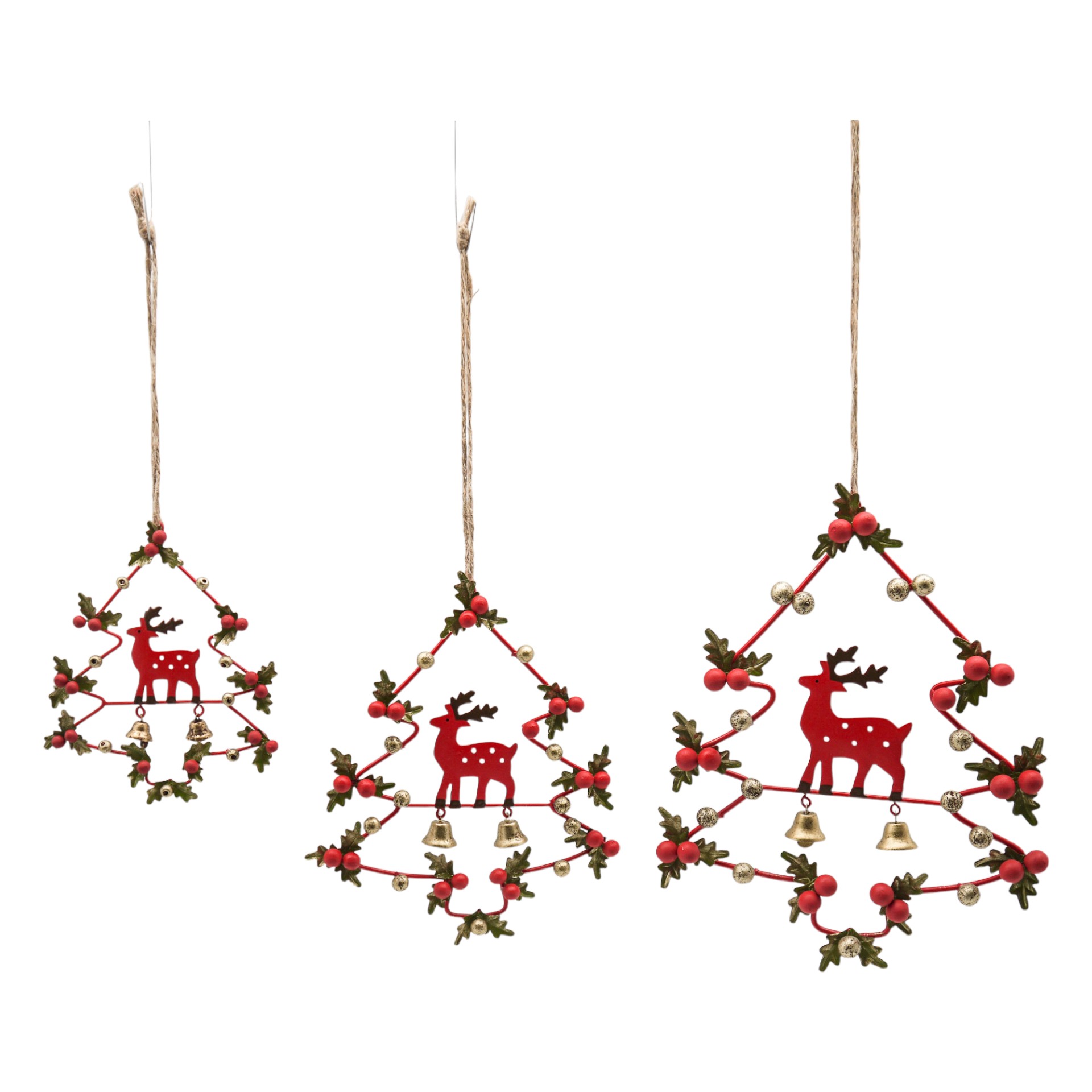 Darstellung von RP Metallbaum m. Hirsch gross z. Hängen grün