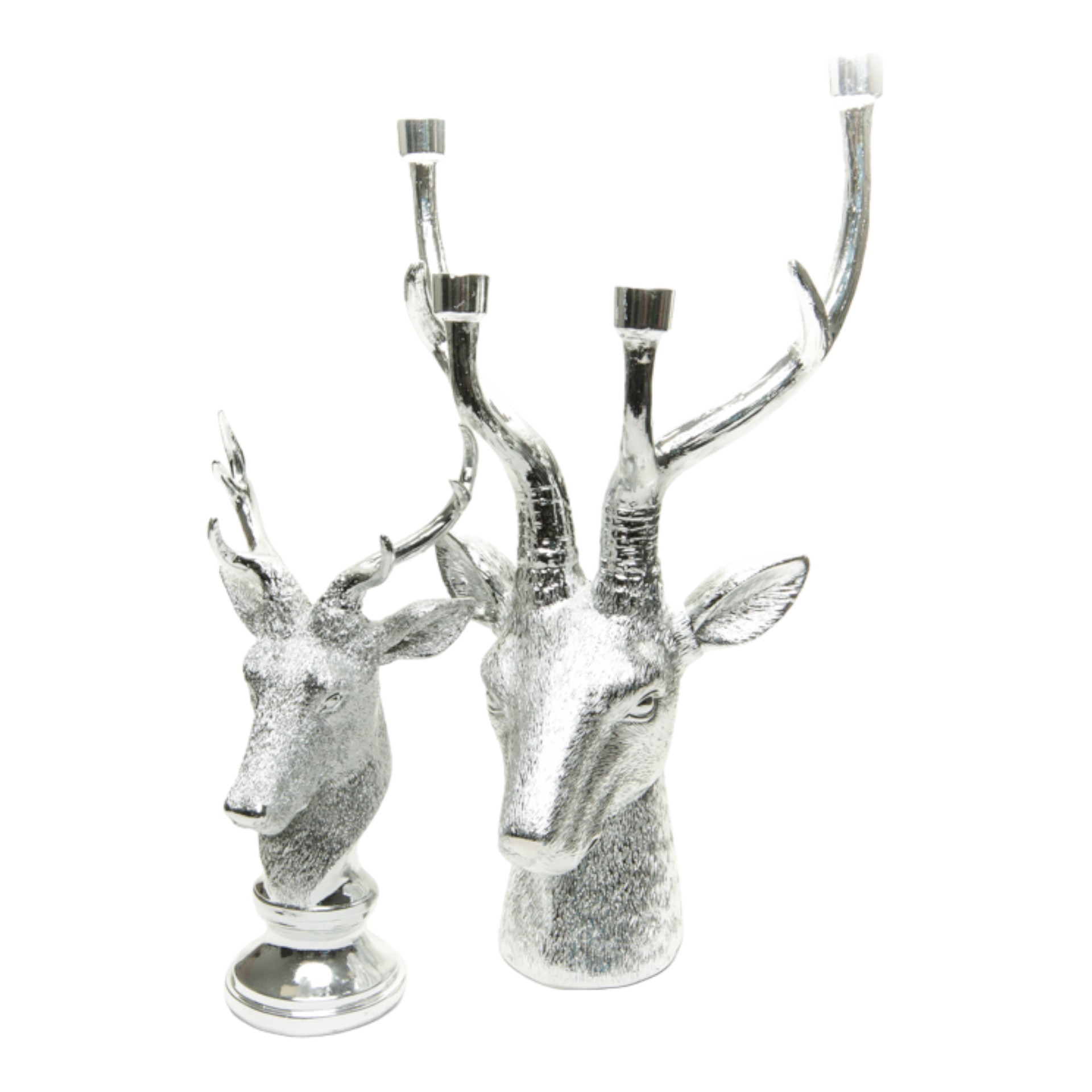 Darstellung von RP Hirschkopf m. Struktur silber mittel