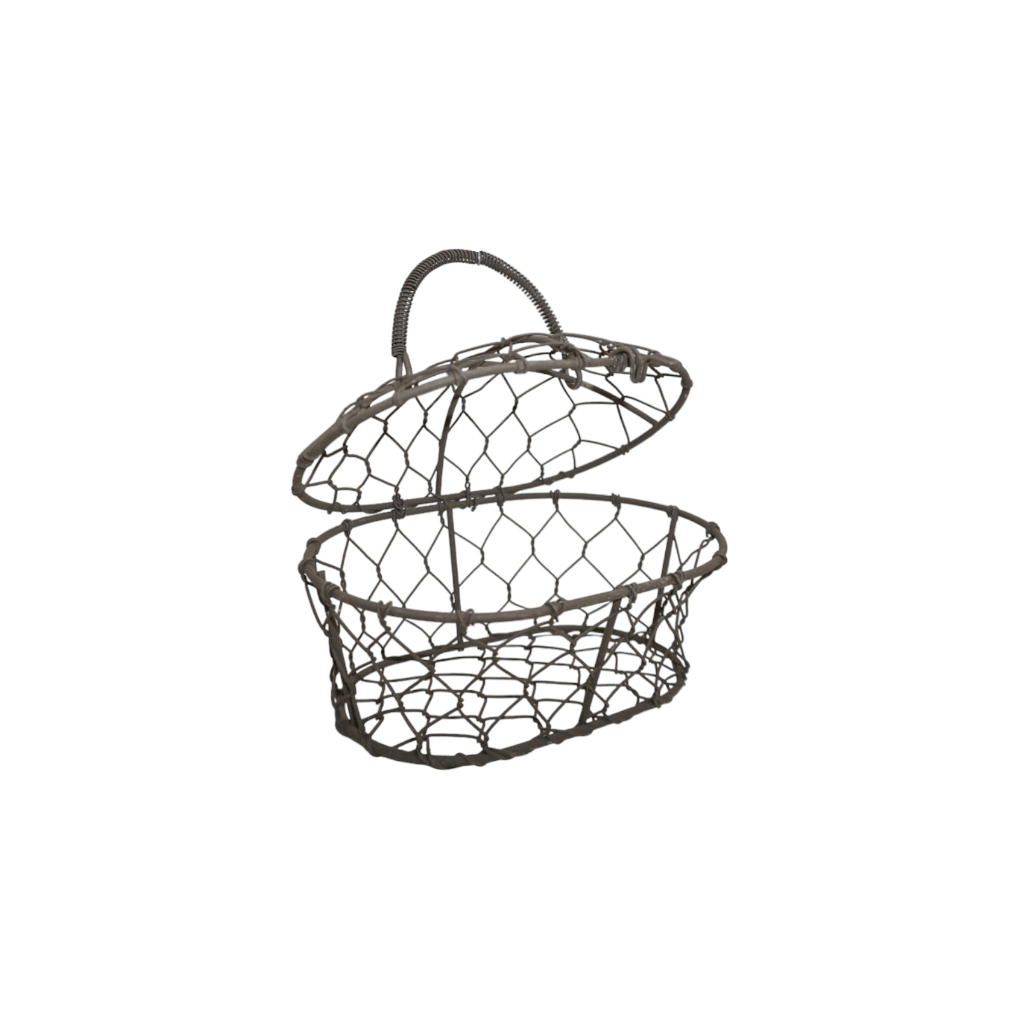 Darstellung von RP Korb oval m. Metallhenkel