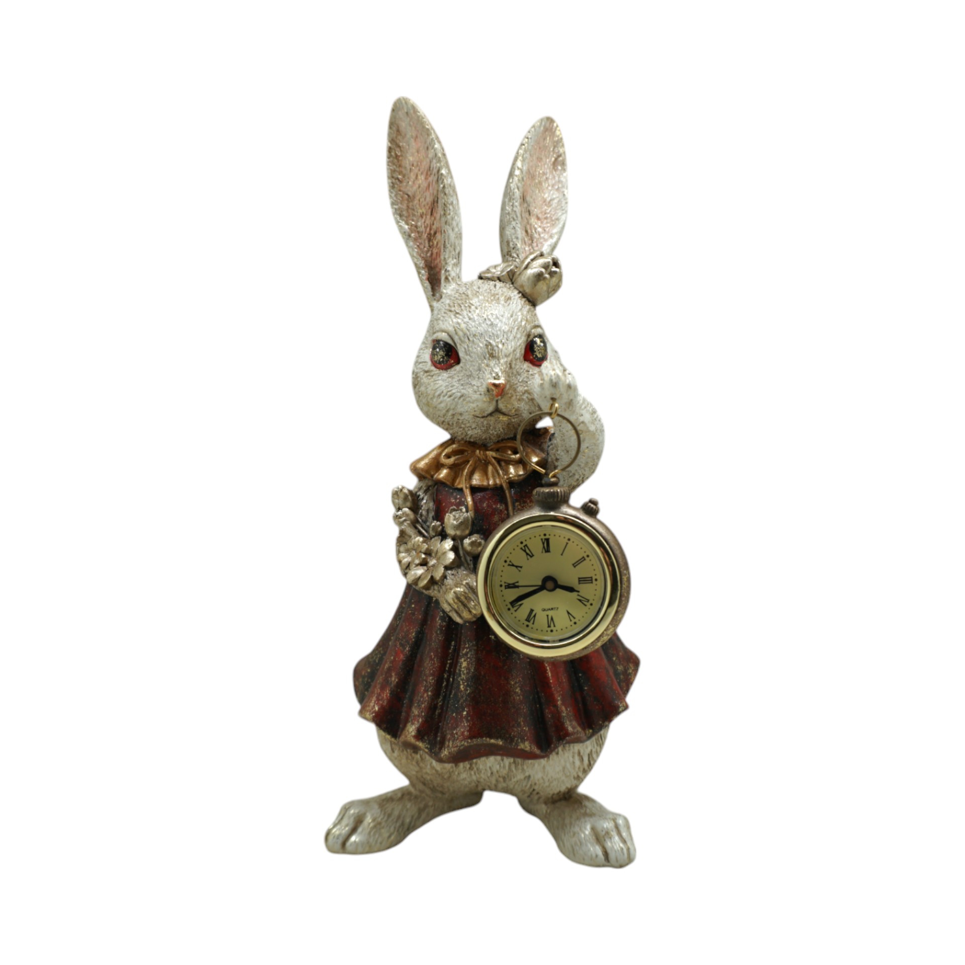 Darstellung von Häschen m. rotem Kleid