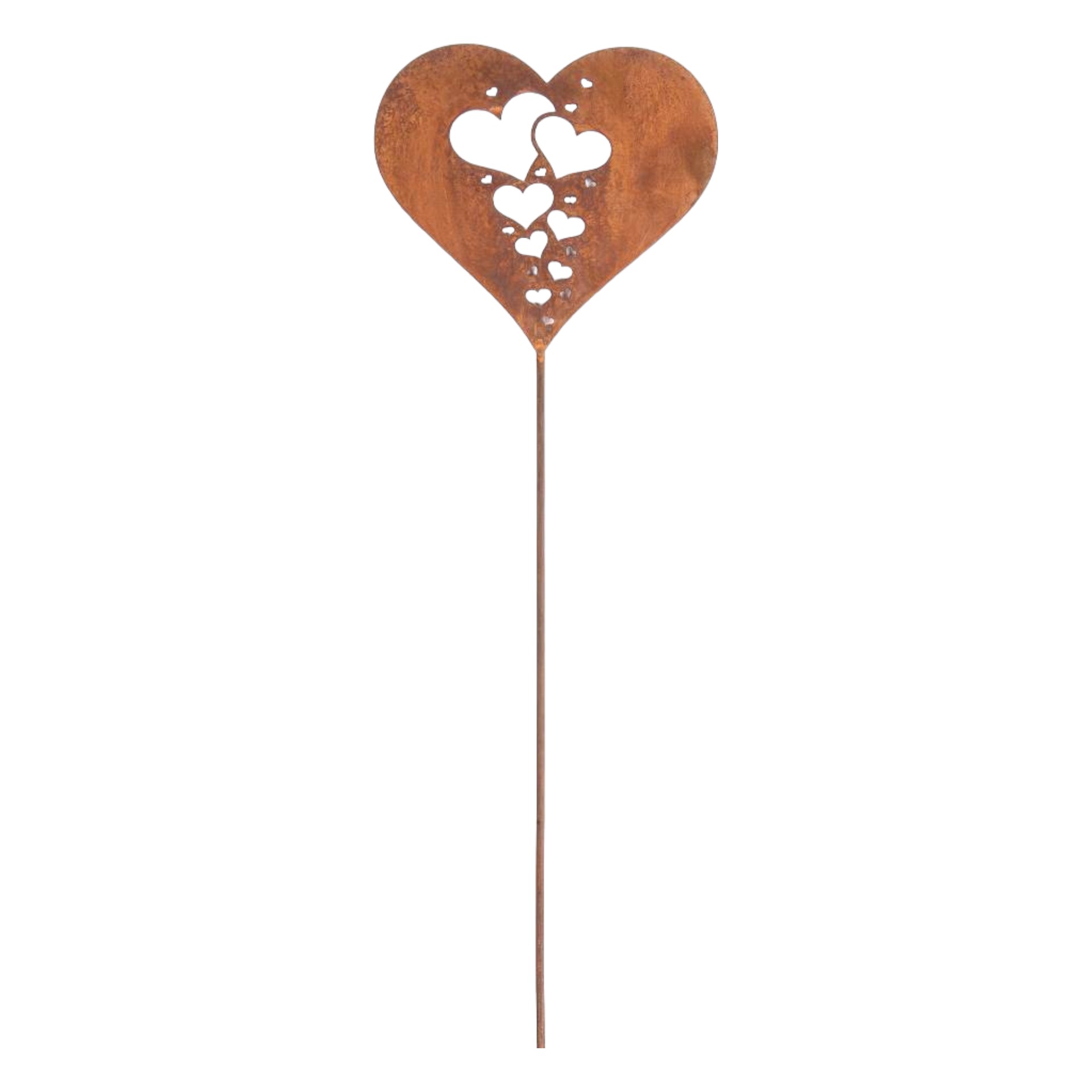 Darstellung von Herz mit vielen Miniherzen auf Stab