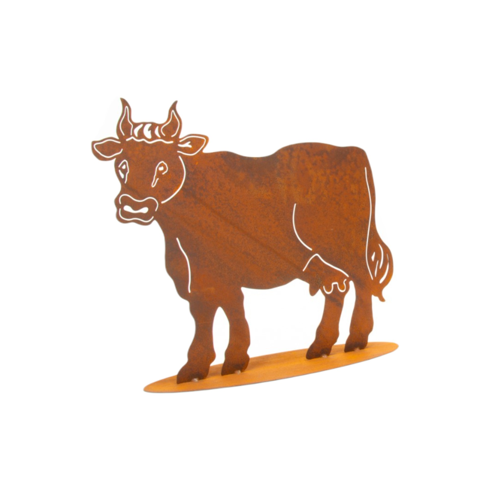 Darstellung von Stier klein auf Platte