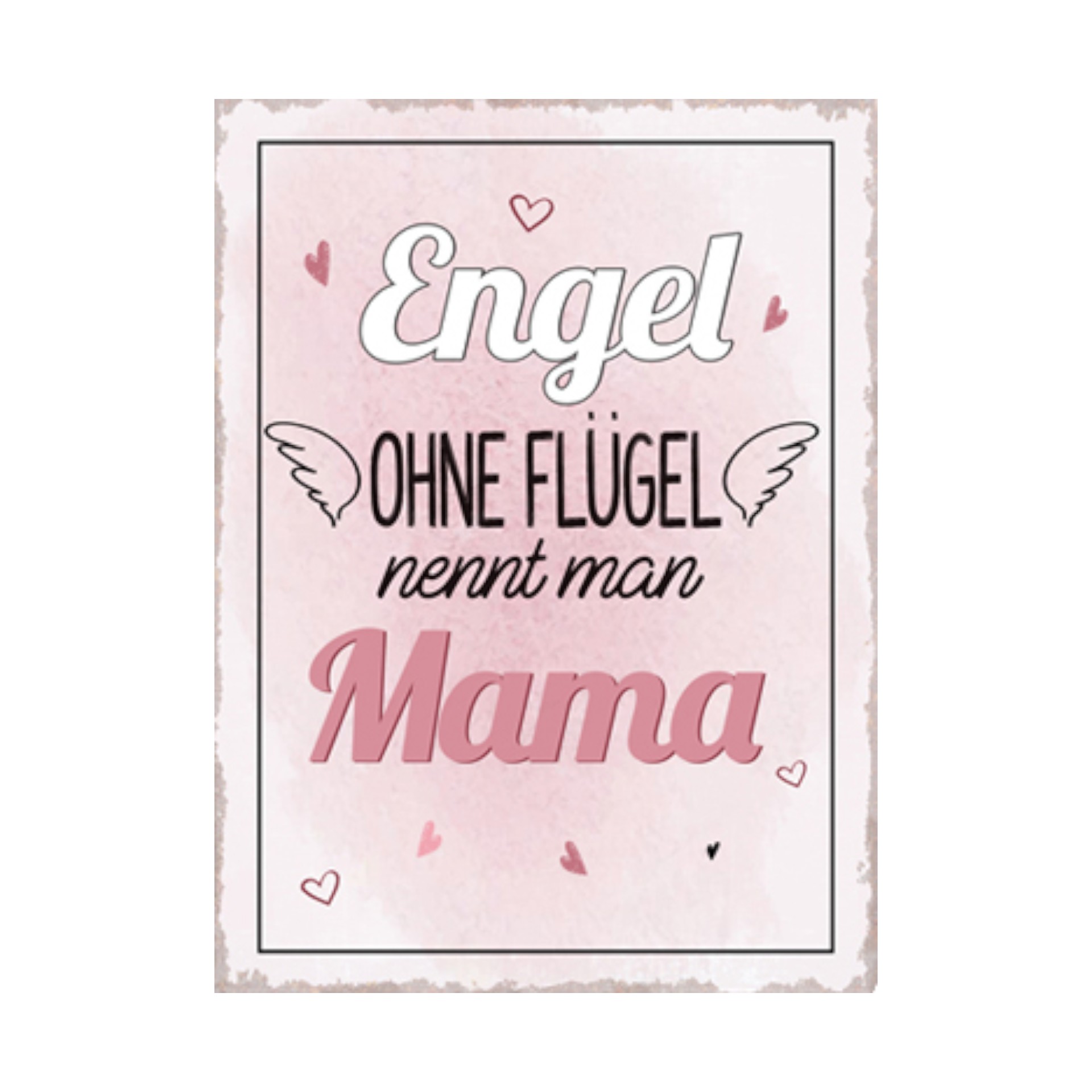 Darstellung von RP Schild Engel ohne Flügel nennt man Mama