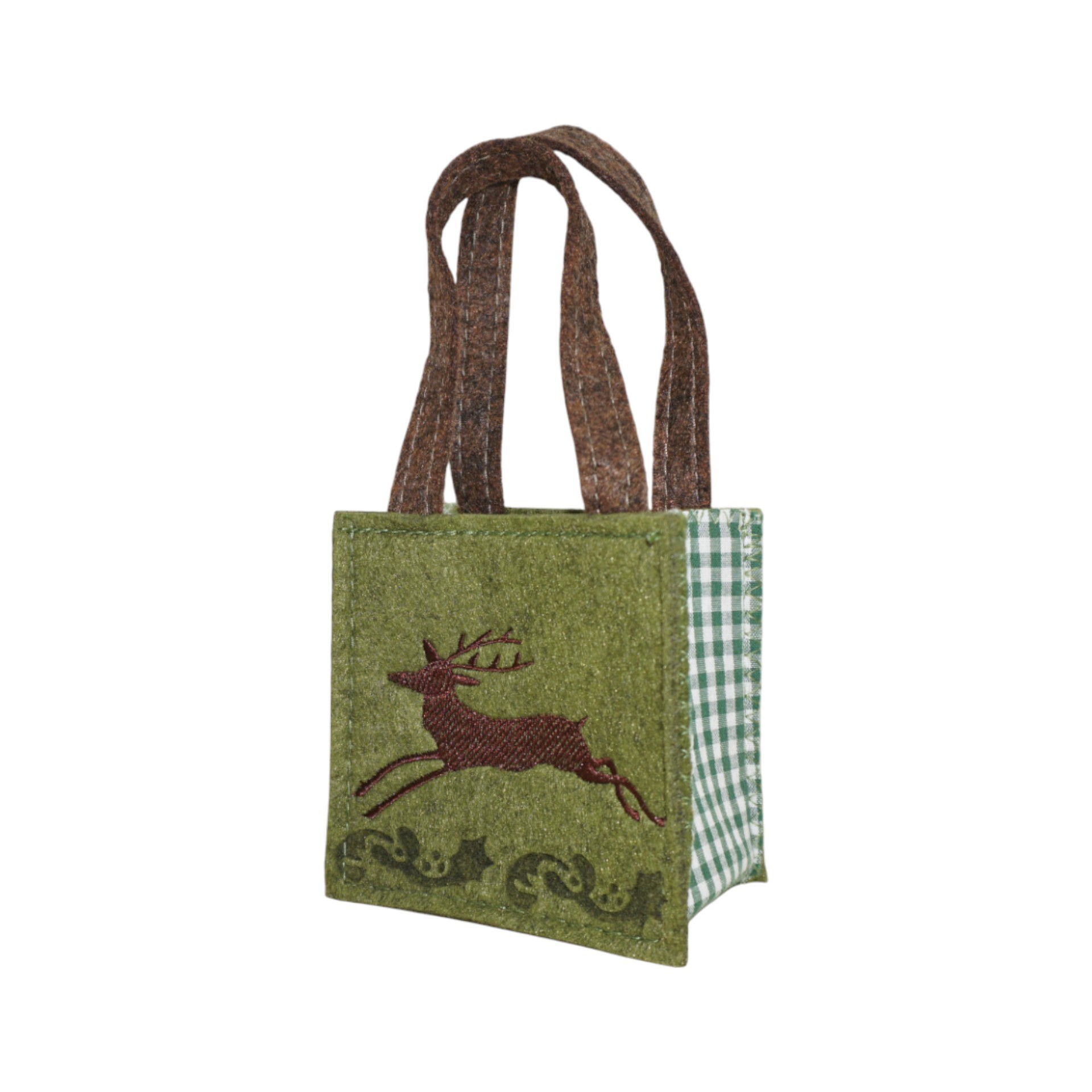 Darstellung von Filztasche mini rechteckig mit Hirsch gr