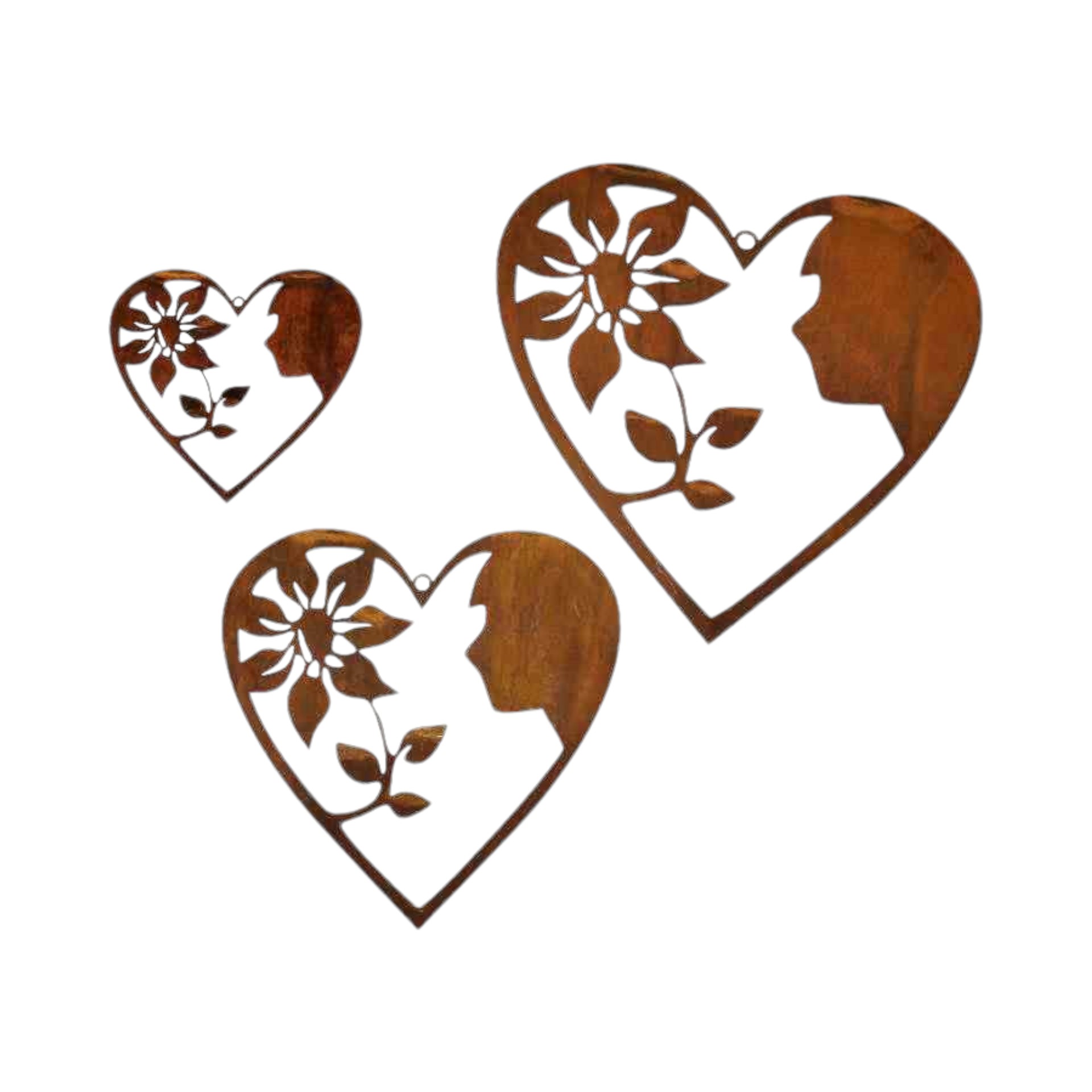 Darstellung von RP Herzhänger kl. Blume, 15,5x15 cm