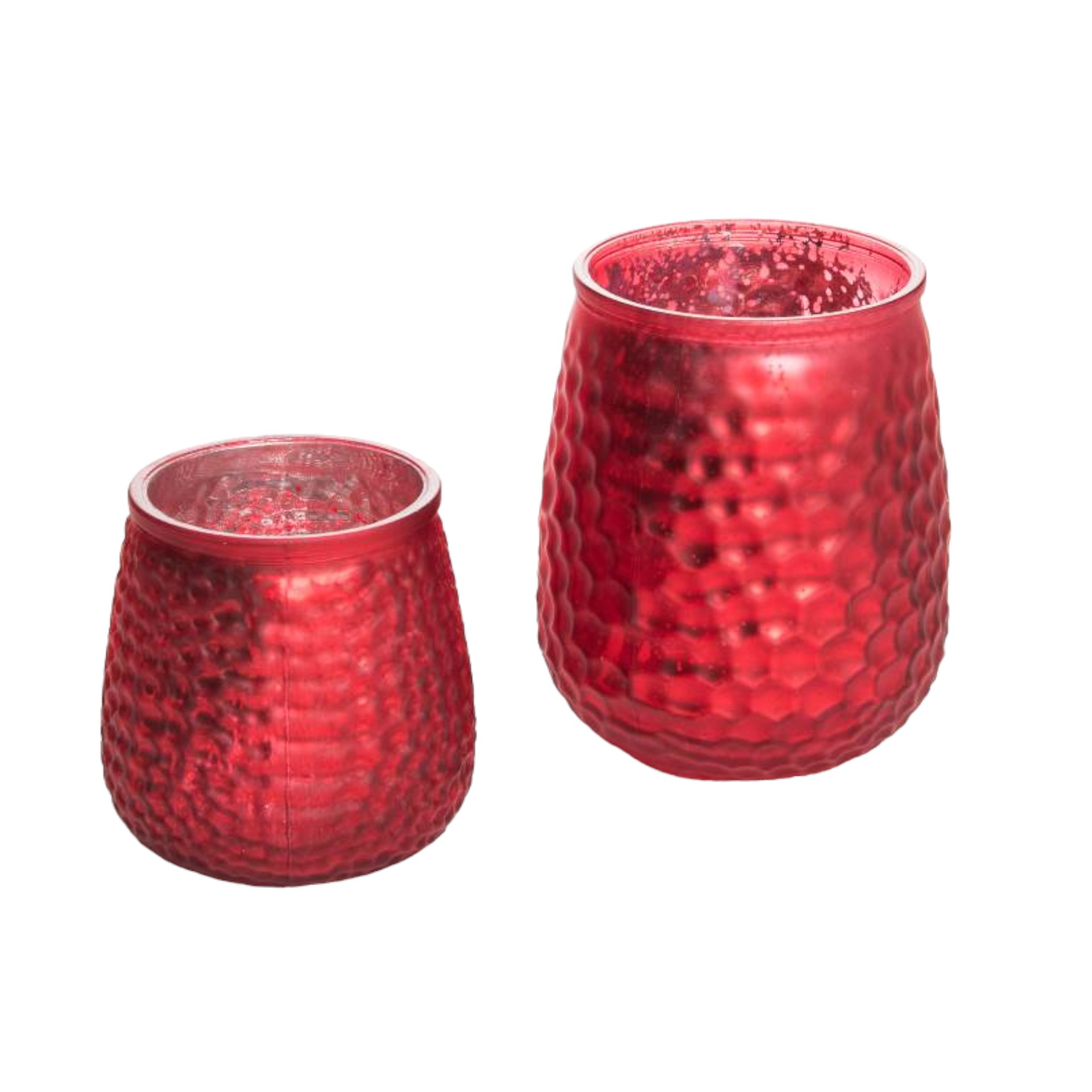 Darstellung von RP bauchiges Glas klein rot, 9,5x10,5 cm