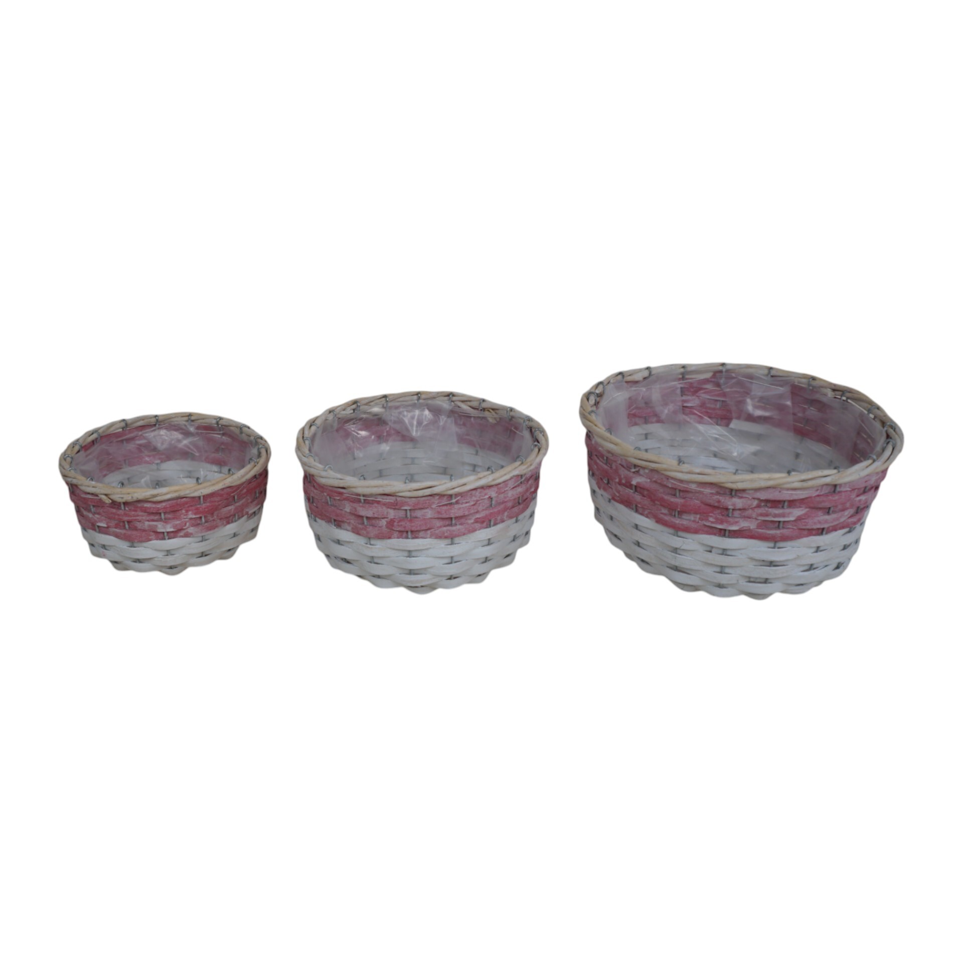 Darstellung von Korbset rund 3tlg. rosarot