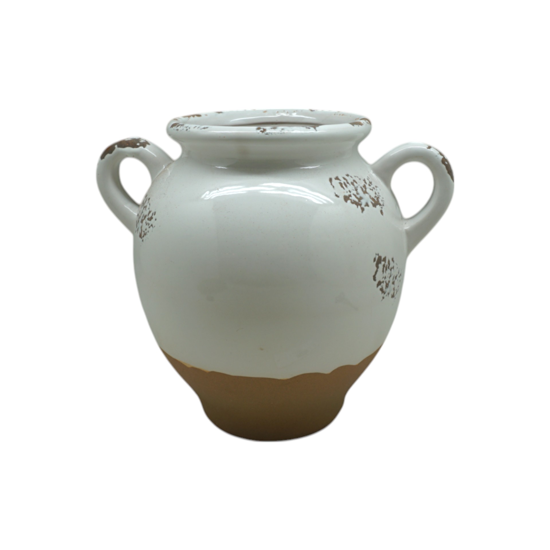 Darstellung von RP Henkelvase klein m. Rand braun