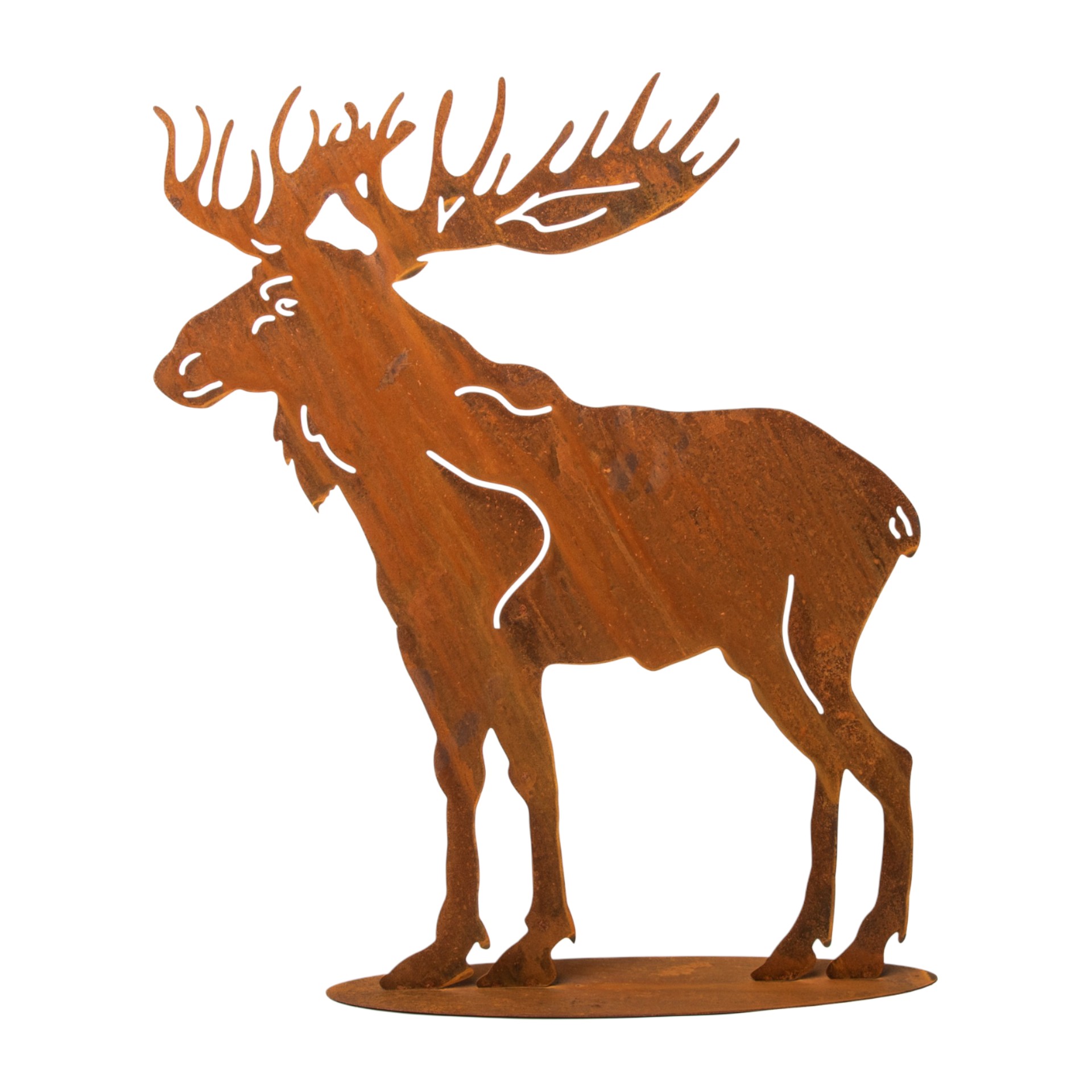 Darstellung von Rentier gross auf Platte, 56x65 cm