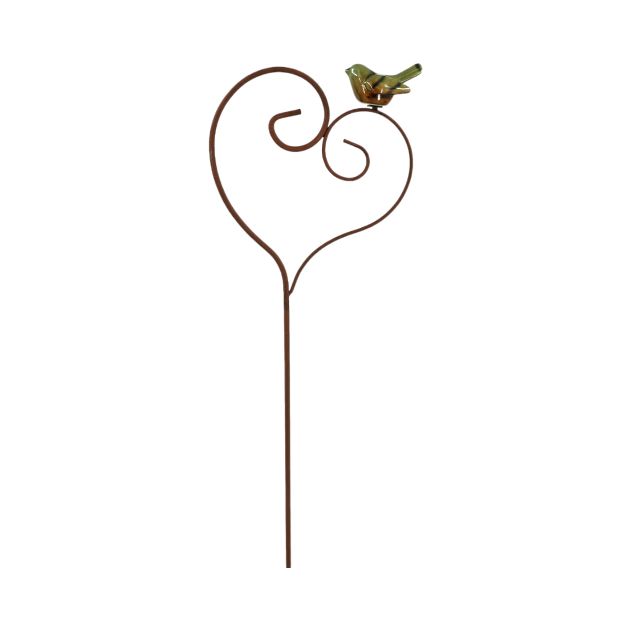 Darstellung von Herzstecker mit Keramikvogel