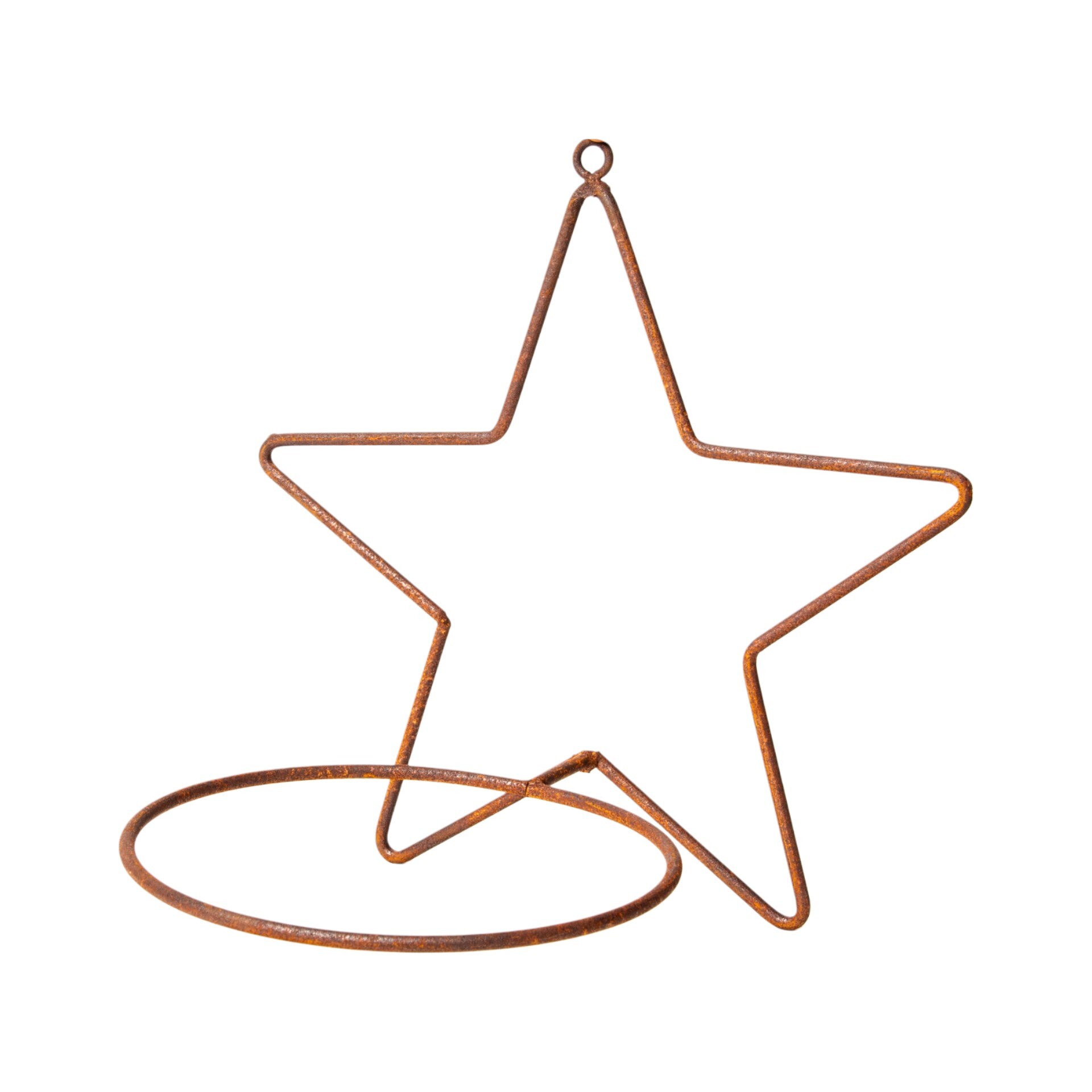 Darstellung von Drahtstern kl f. Schale 27-er, 31x32x26 cm