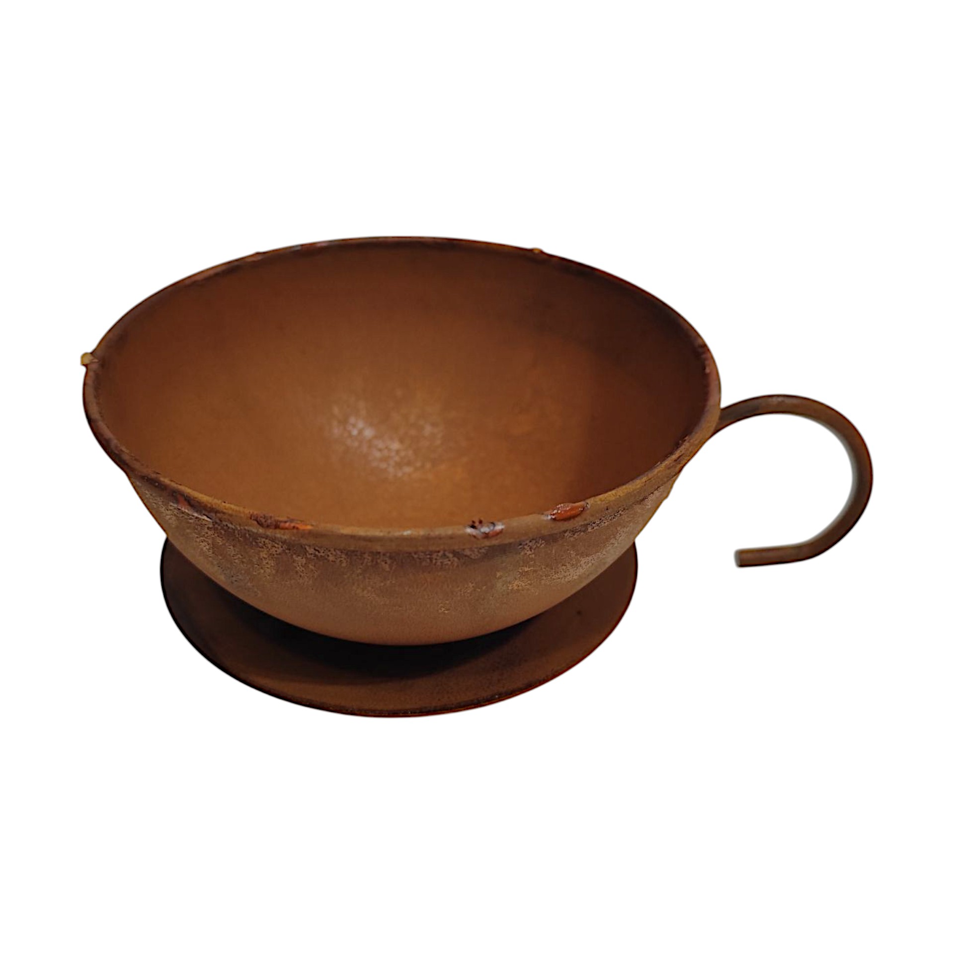 Darstellung von Tasse a. Fuss rost gross