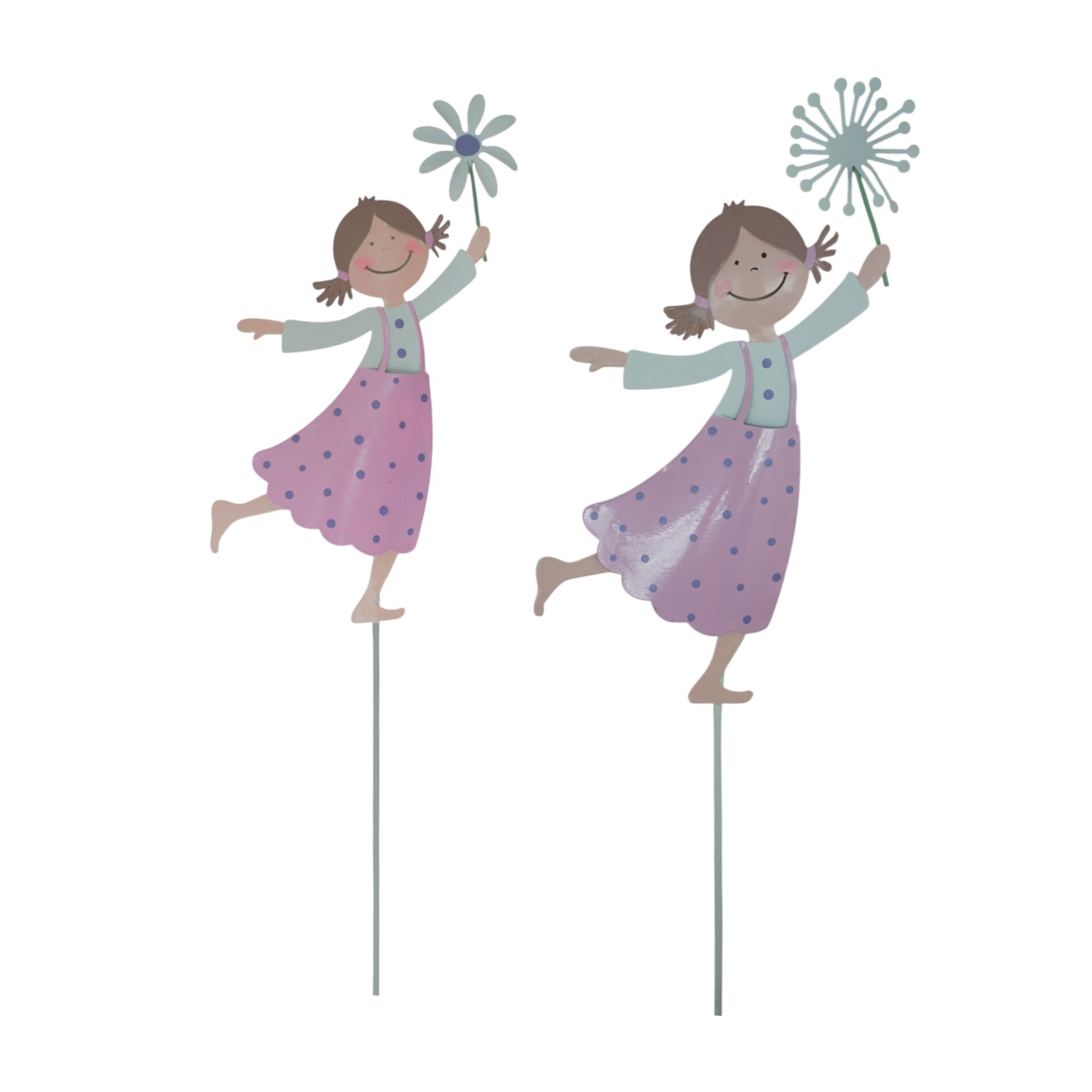 Darstellung von Pünktchentanz a. Stab, LILA Margerite klein