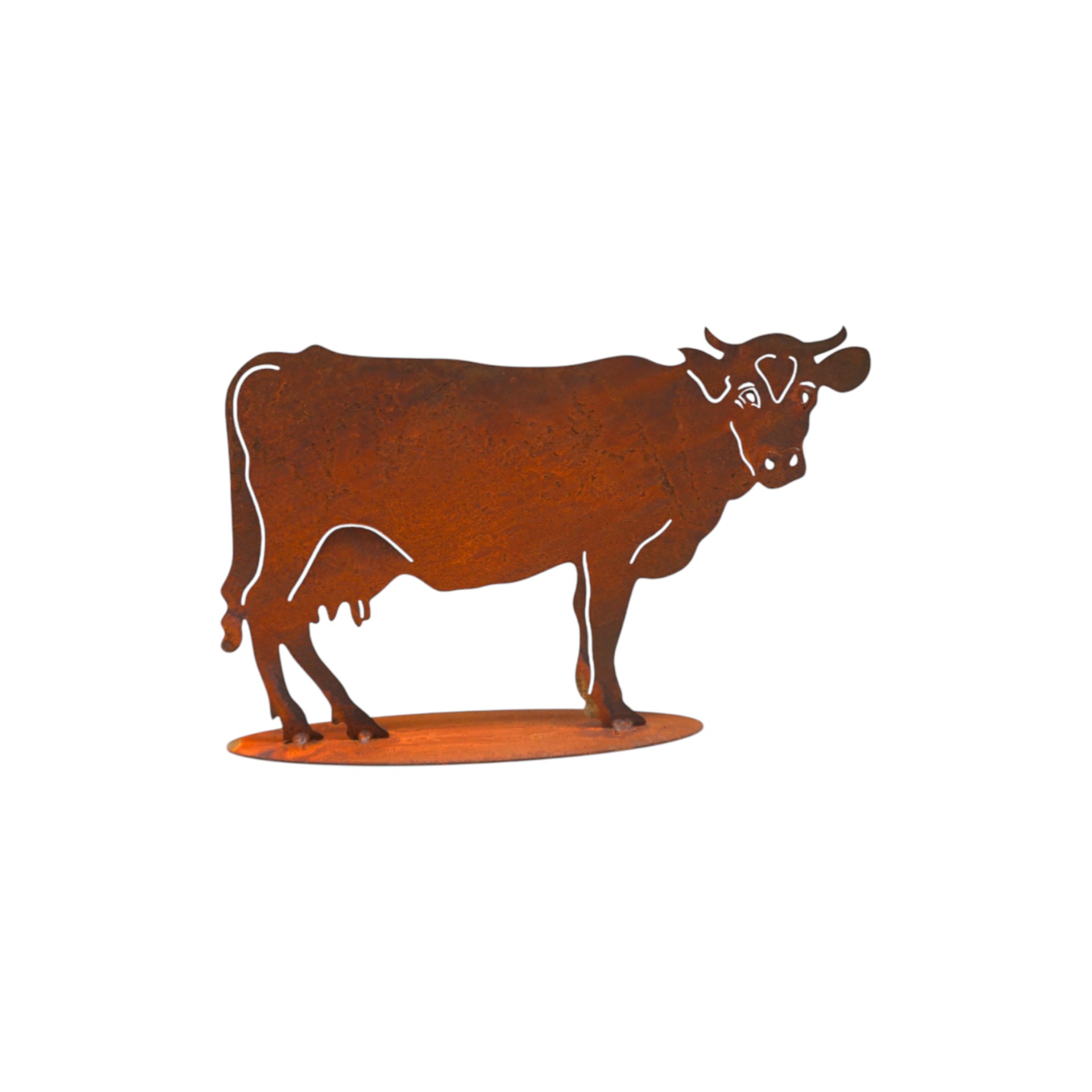 Darstellung von Kuh klein auf Platte