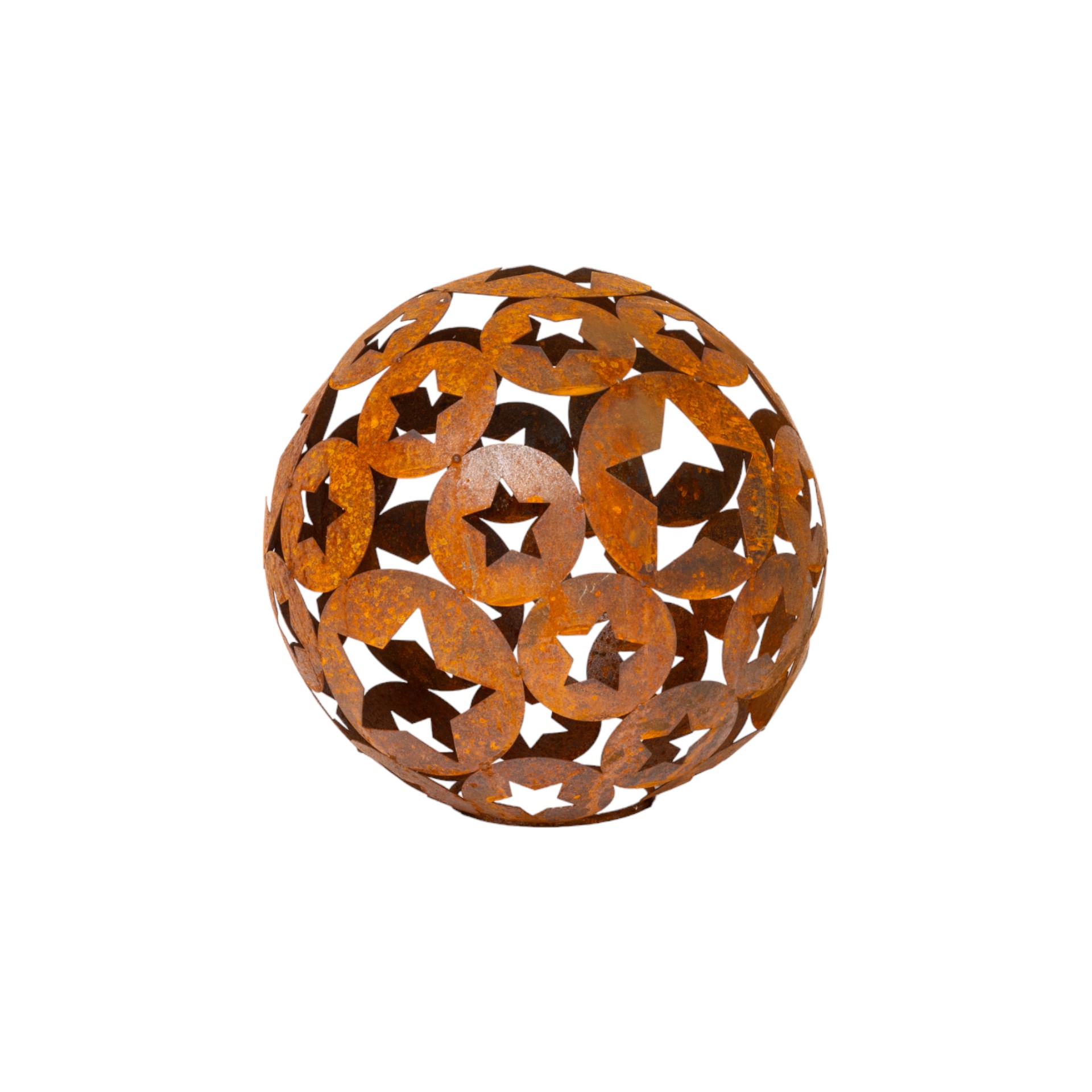 Darstellung von Dekokugel mit Sterne rost