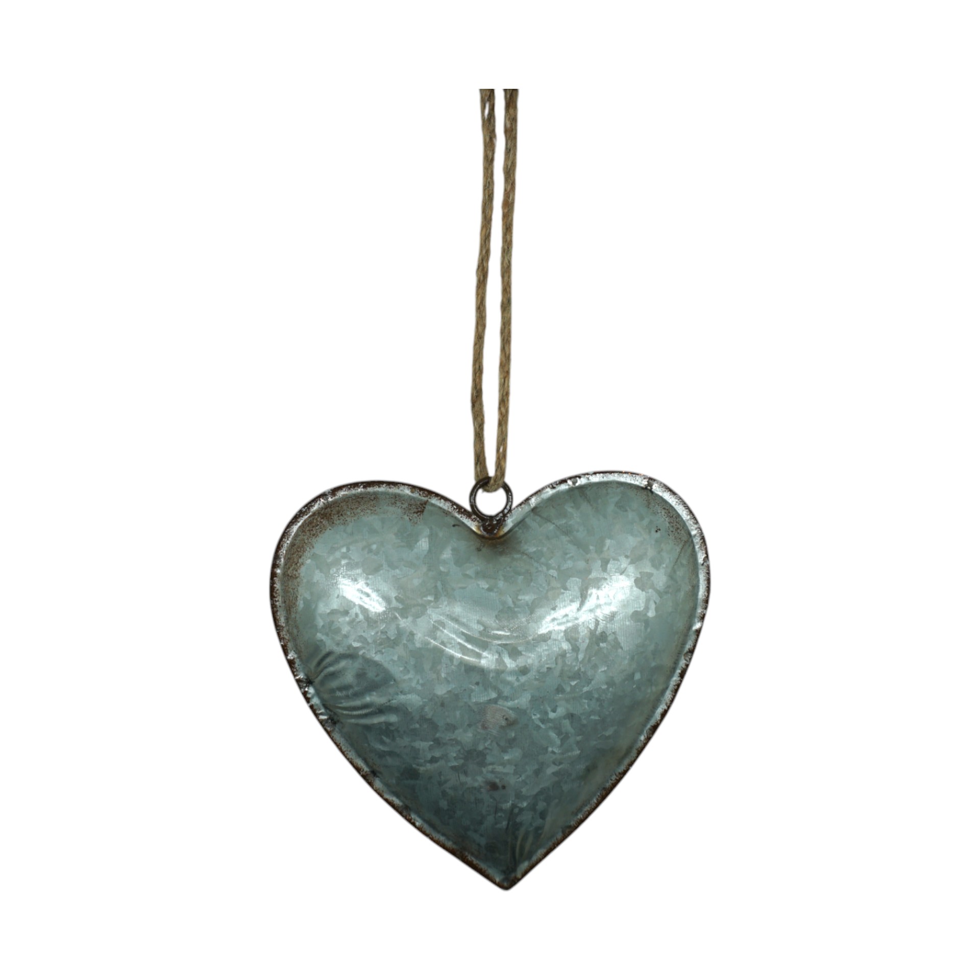 Darstellung von Metallherz mittel zinkfarben mit Rand