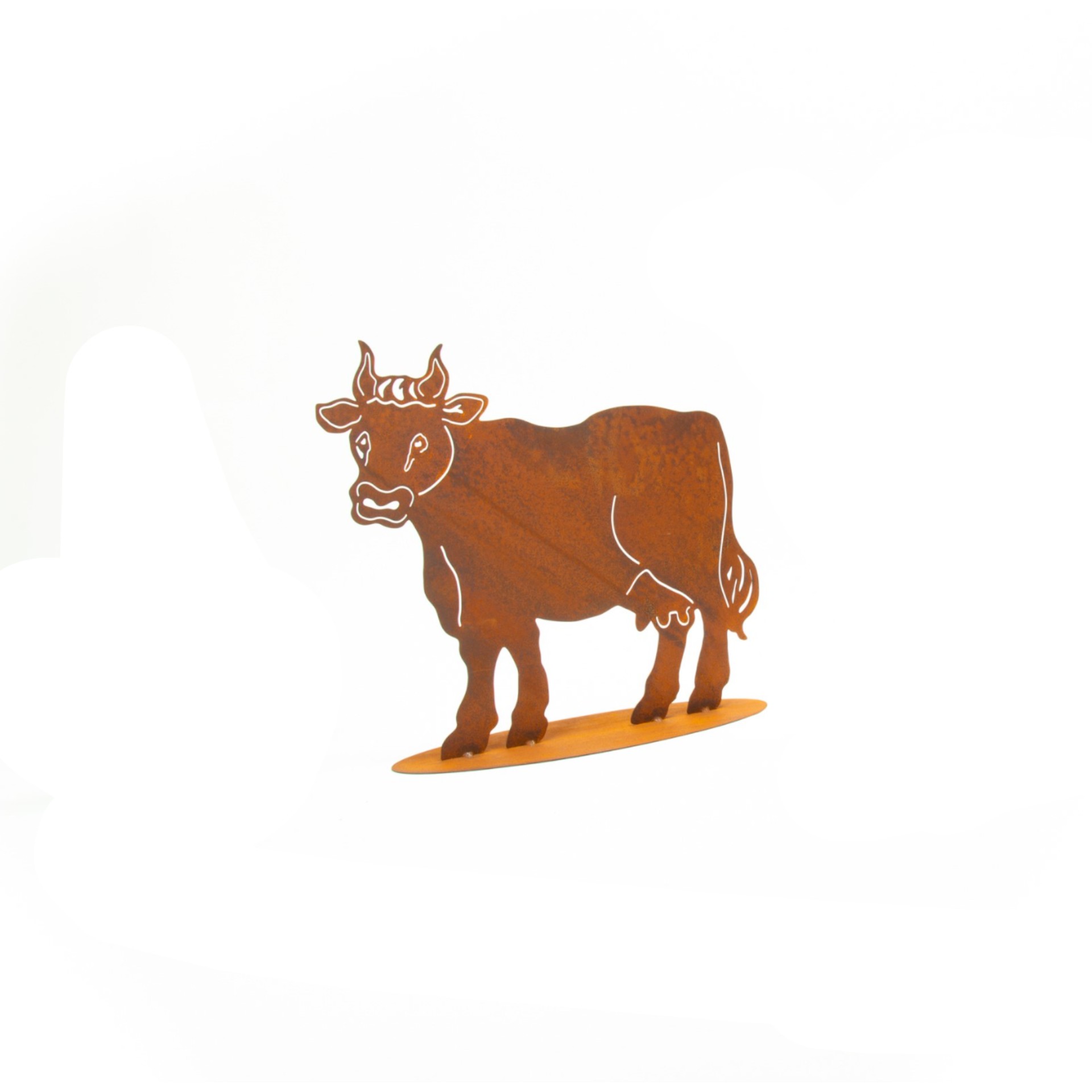 Darstellung von Stier mini auf Platte