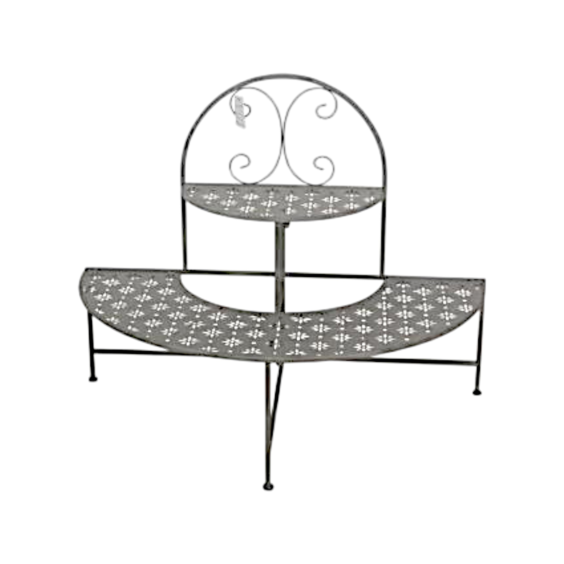 Darstellung von Regal 2stöckig halbrund