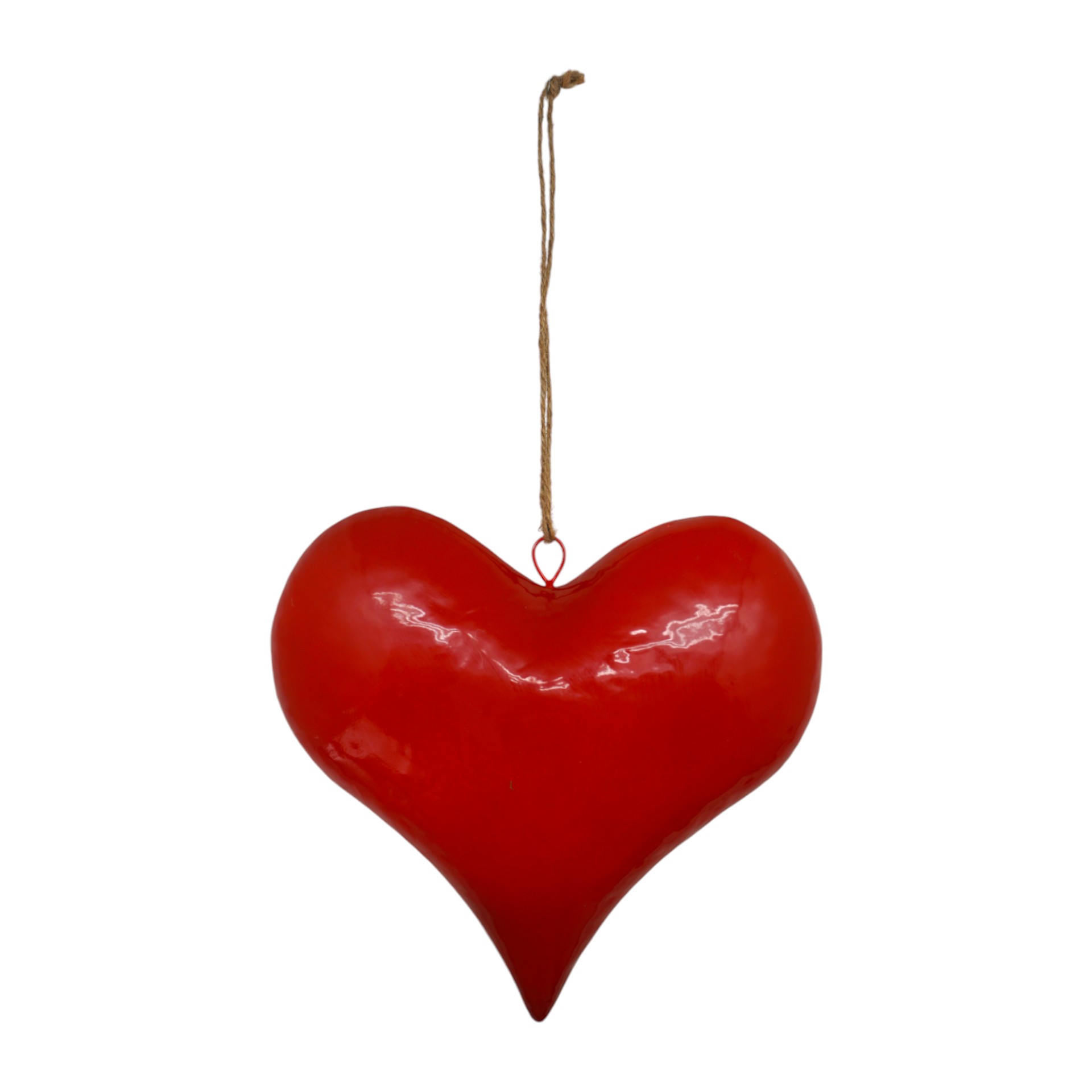 Darstellung von Rotes Herz z. Hängen spitz gross