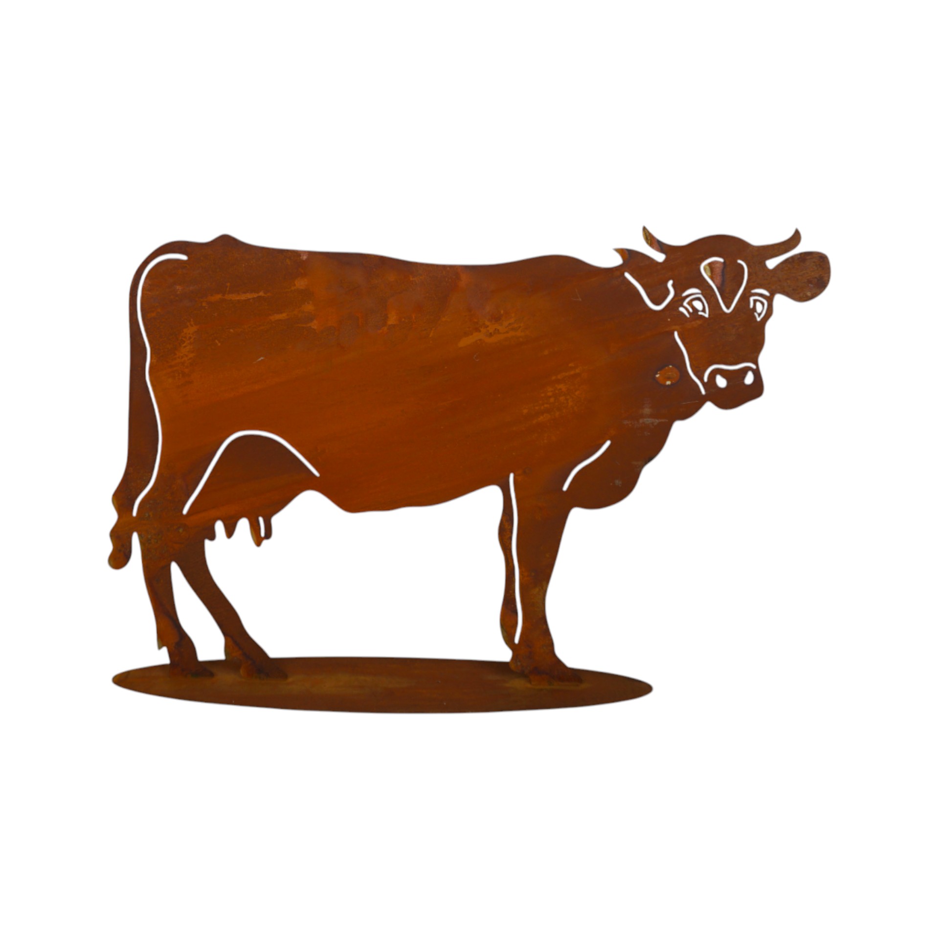 Darstellung von Kuh gross auf Platte
