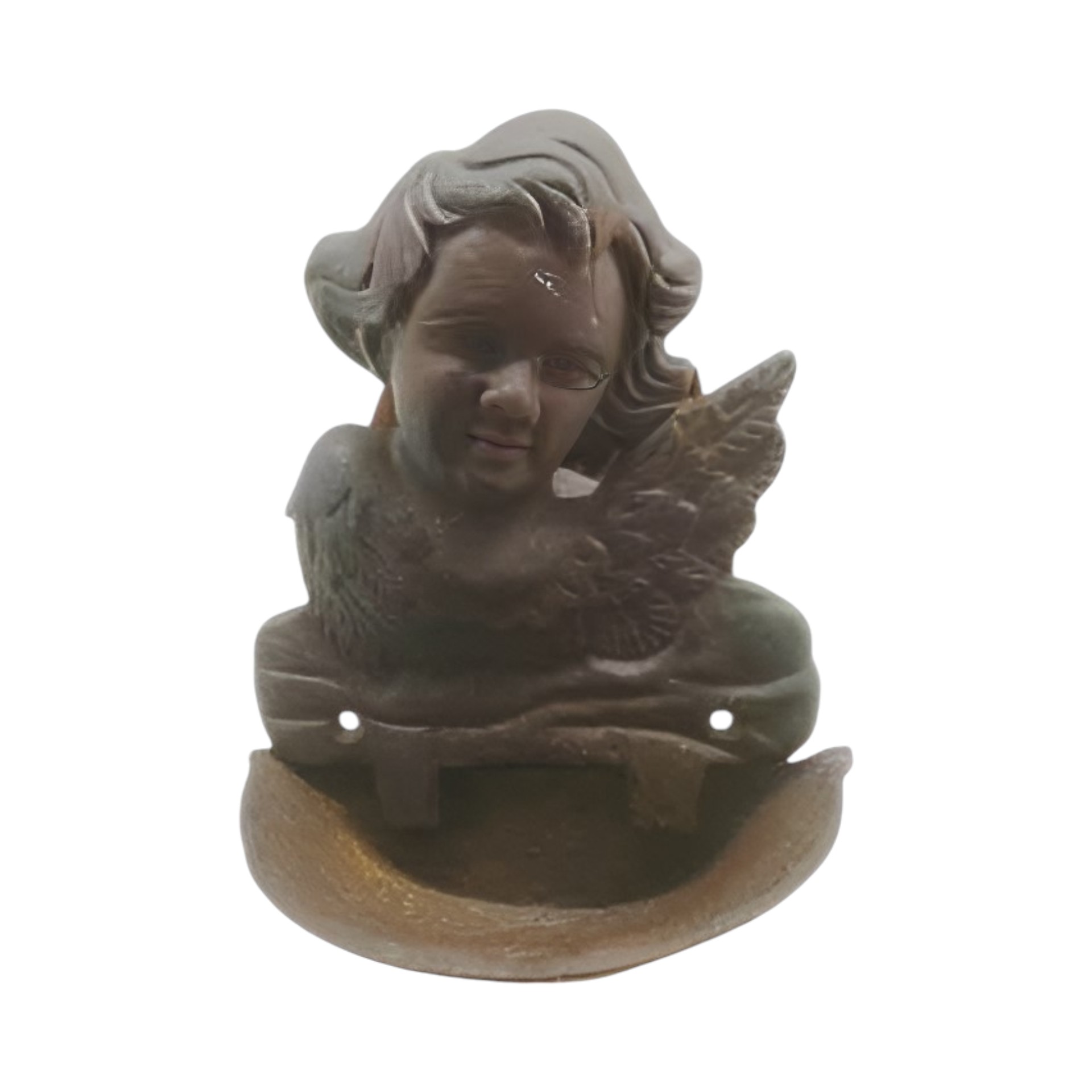 Darstellung von RP Wandbrunnen Engel Flügel rechts