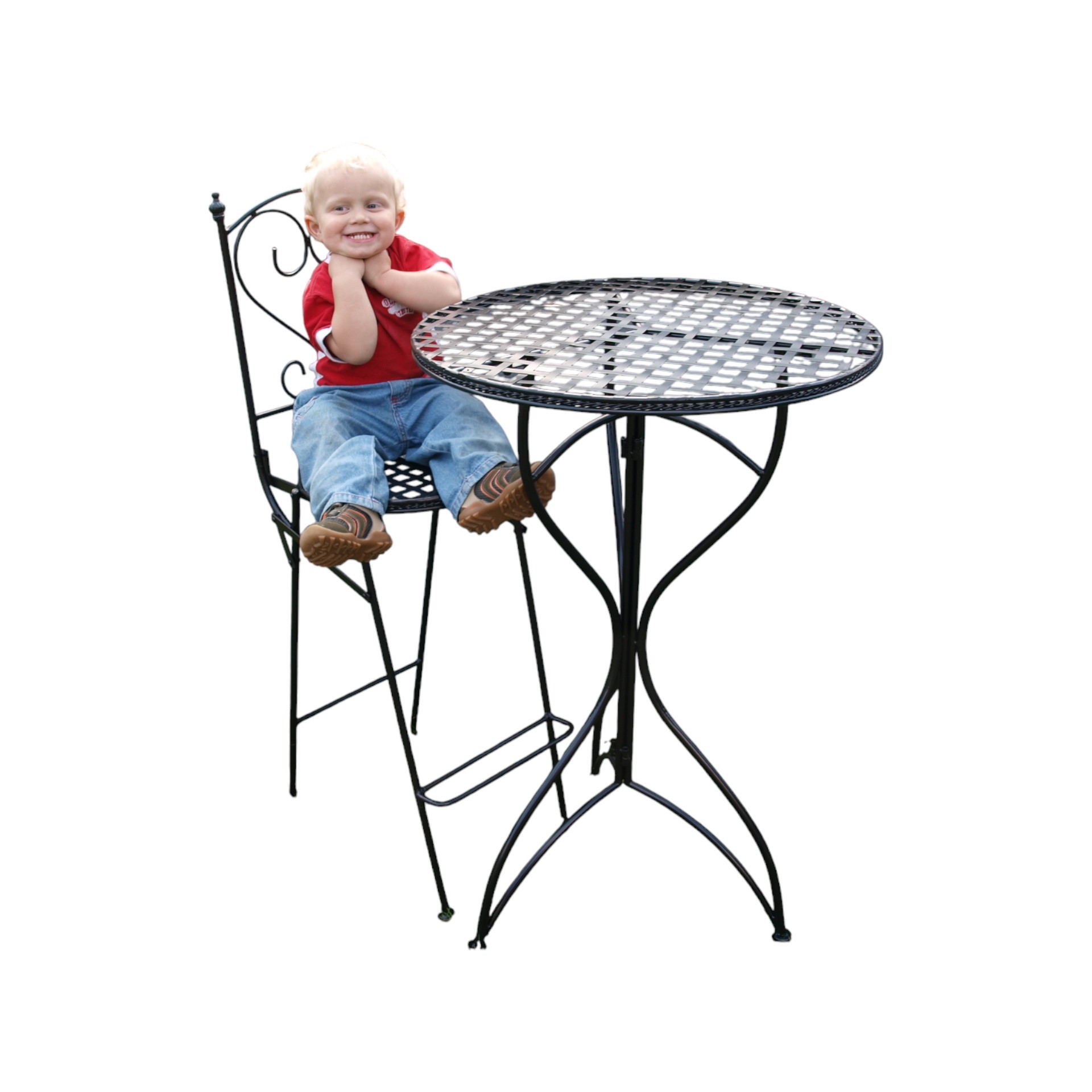 Darstellung von RP Barhocker klappbar schwarz lackiert