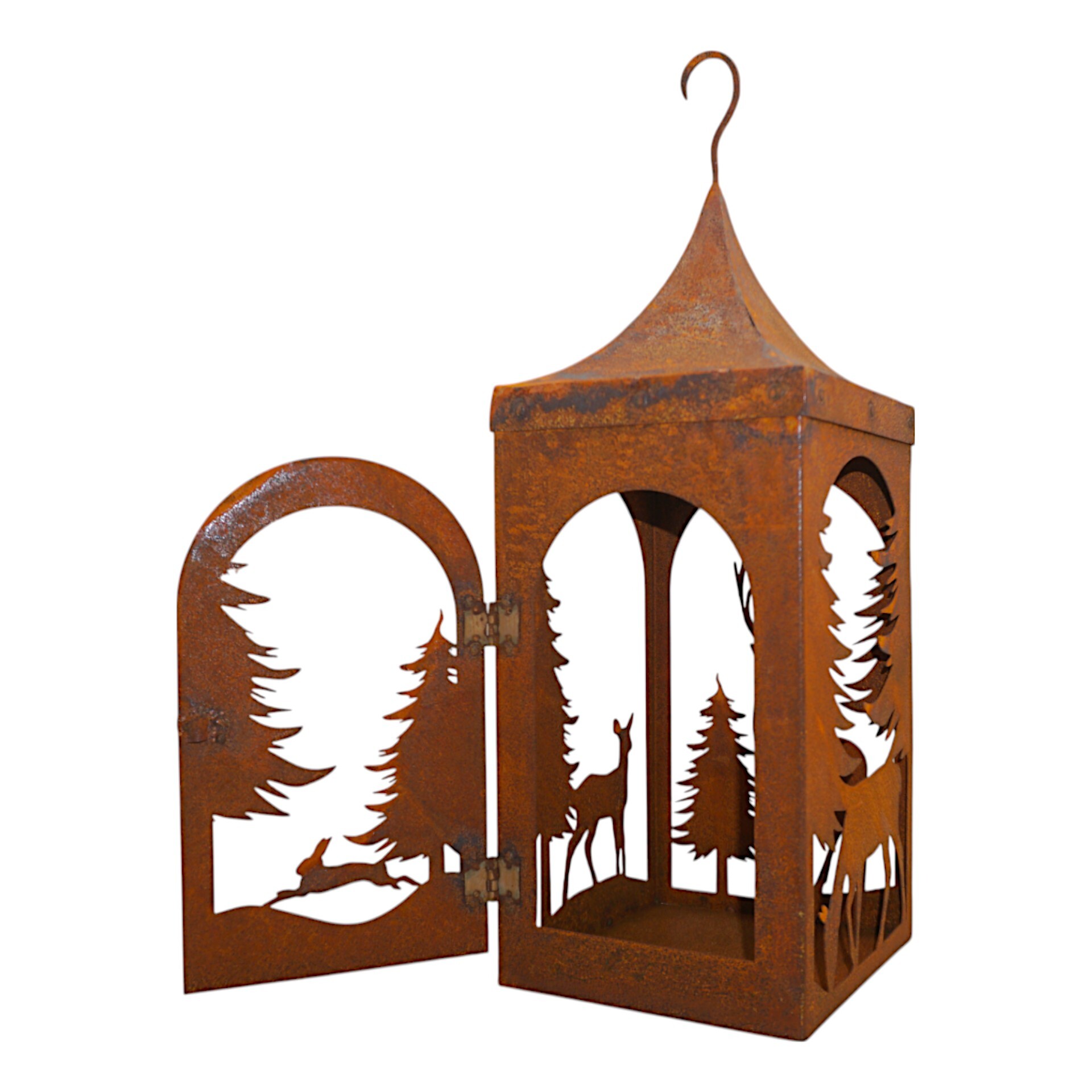 Darstellung von Laterne Hirsch/ Baum mittel mit Haken