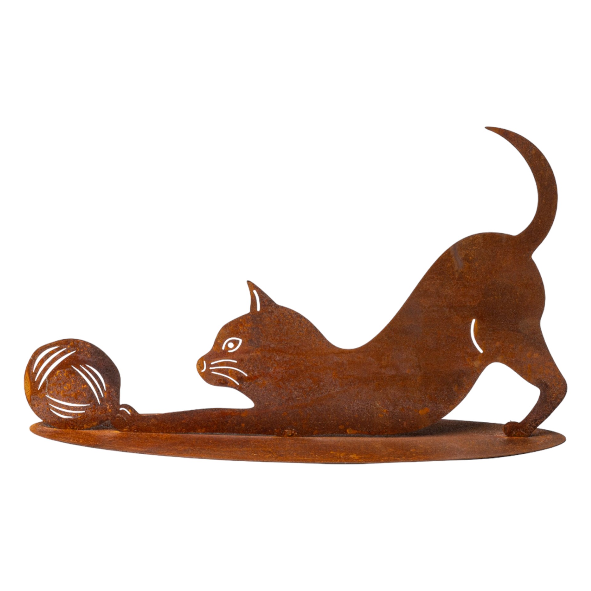 Darstellung von spielende Katze mit Wolle auf Platte