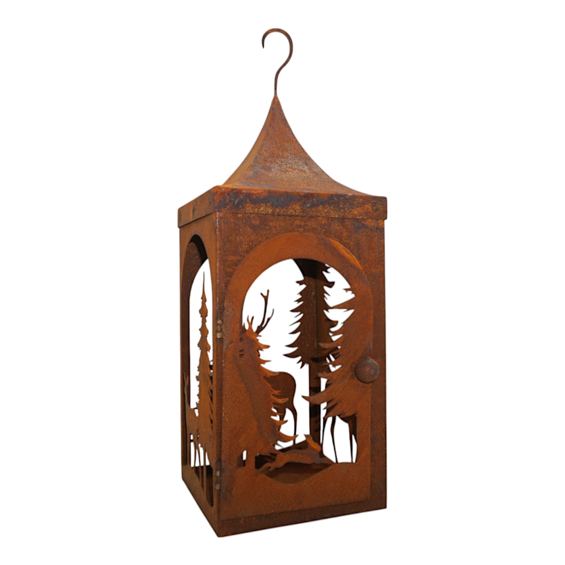 Darstellung von Laterne Hirsch/ Baum mittel mit Haken