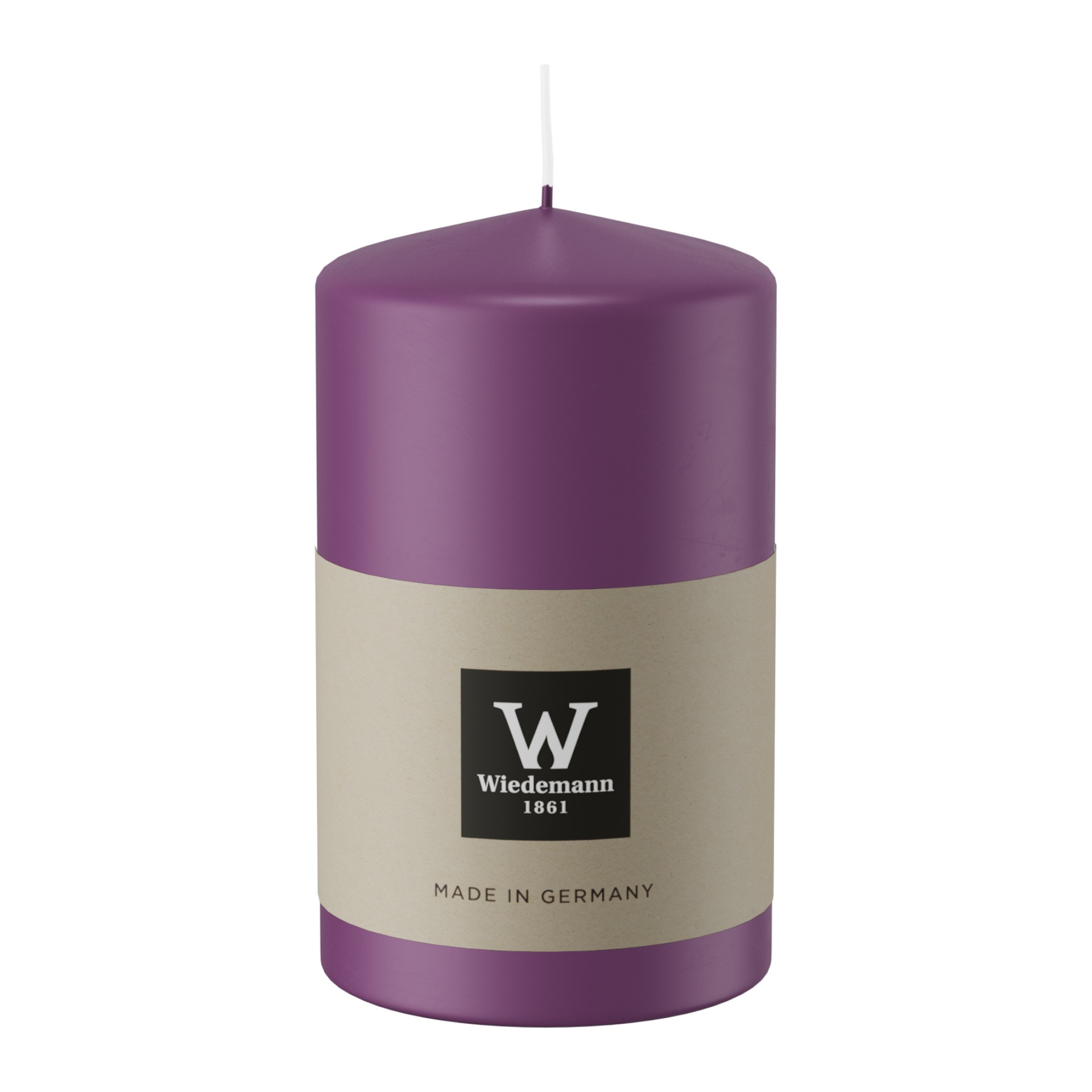 Darstellung von Stumpen Kerze 80x58 mit CELLO BROMBEER