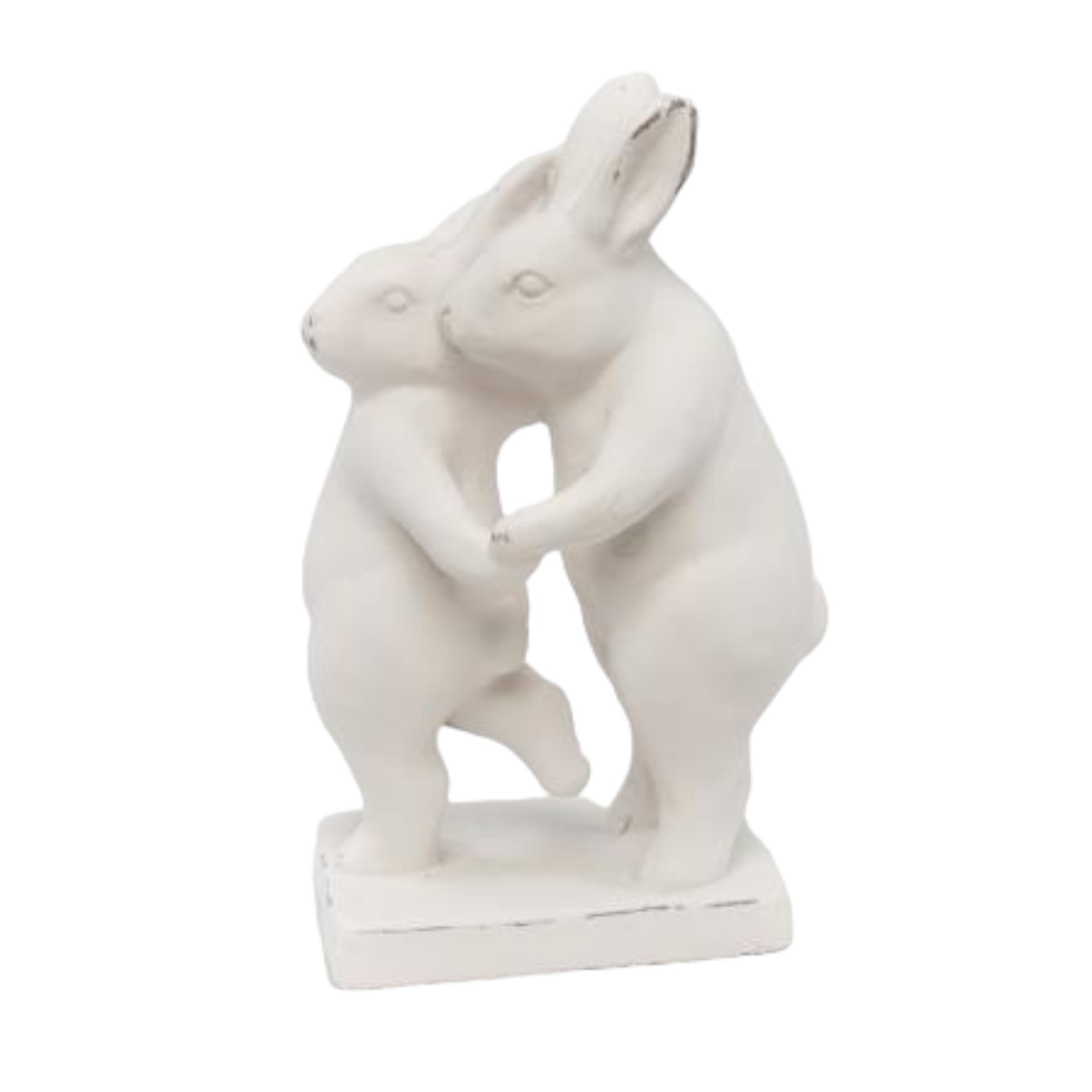 Darstellung von verliebtes Hasenpaar weiss gross
