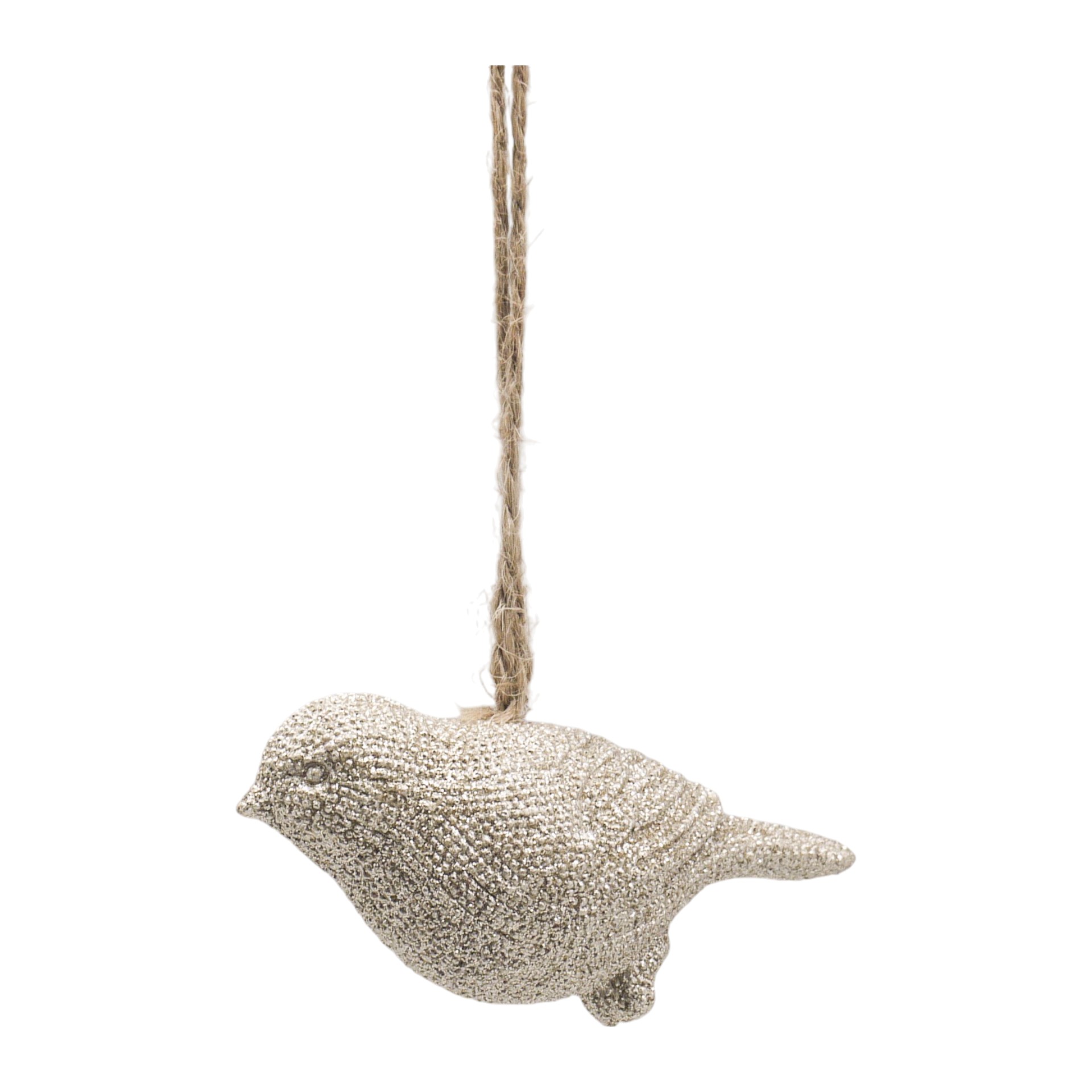 Darstellung von RP hängender Vogel champagner 8 cm