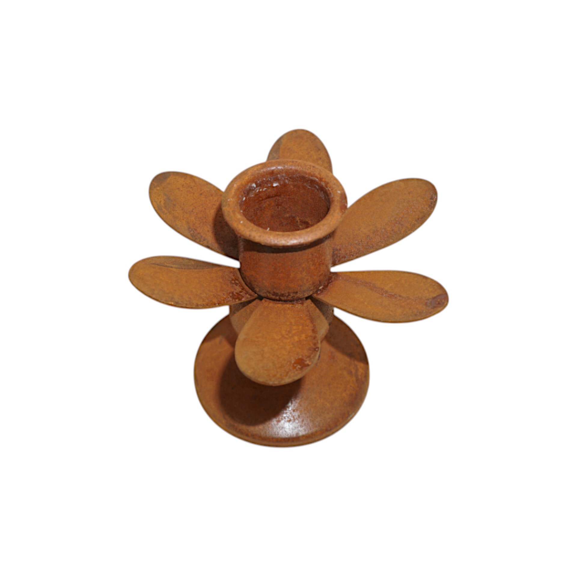 Darstellung von Kerzenh. a. Fuss Libelle rost