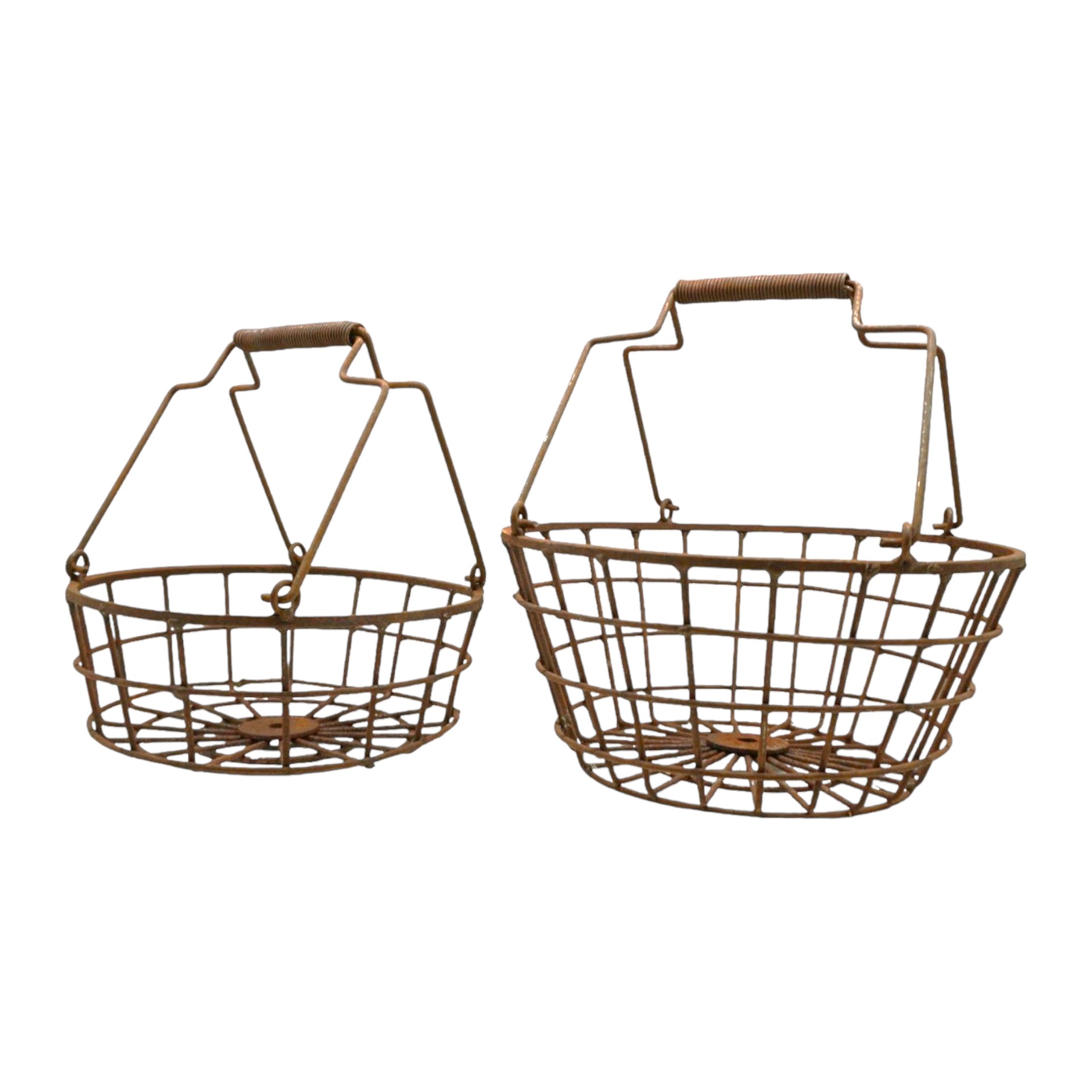 Darstellung von rundes Korbset 2tlg., massiv, rost