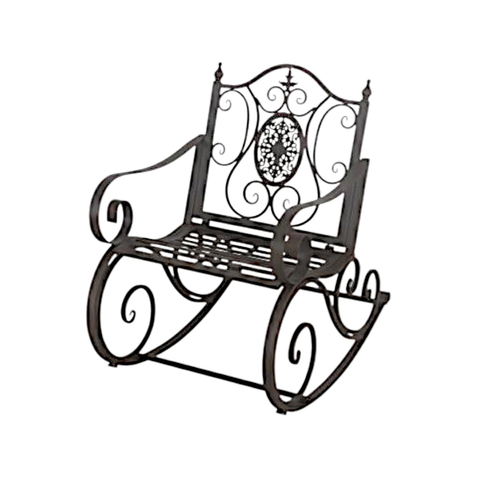 Darstellung von Schaukelstuhl antikbraun