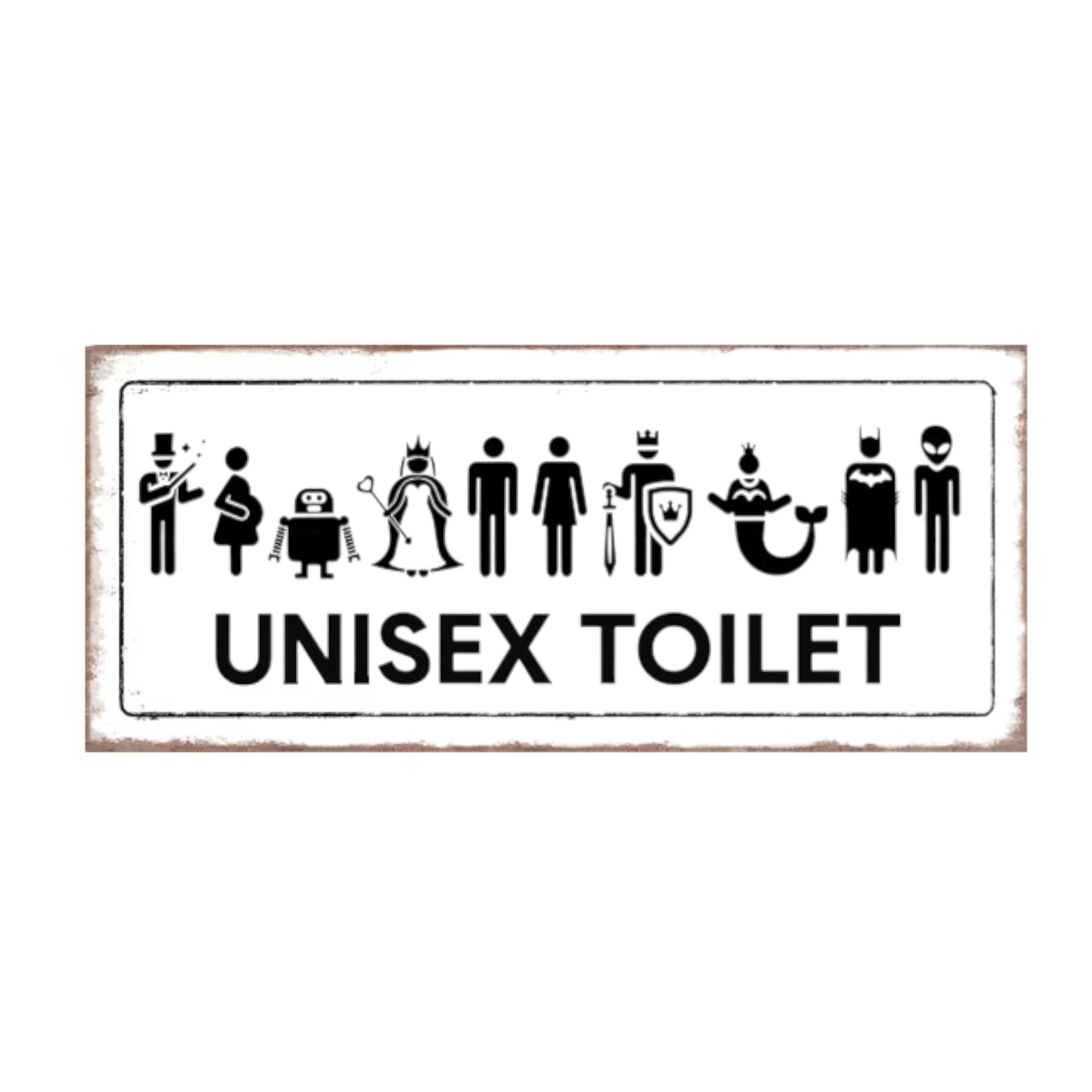 Darstellung von RP UV Schild Unisex-Toilet